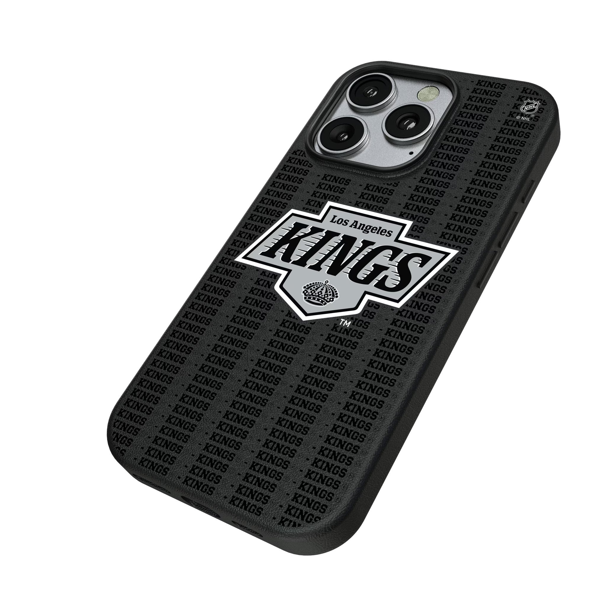LA Kings Text Backdrop MagSafe Compatible Phone Case for Apple iPhone