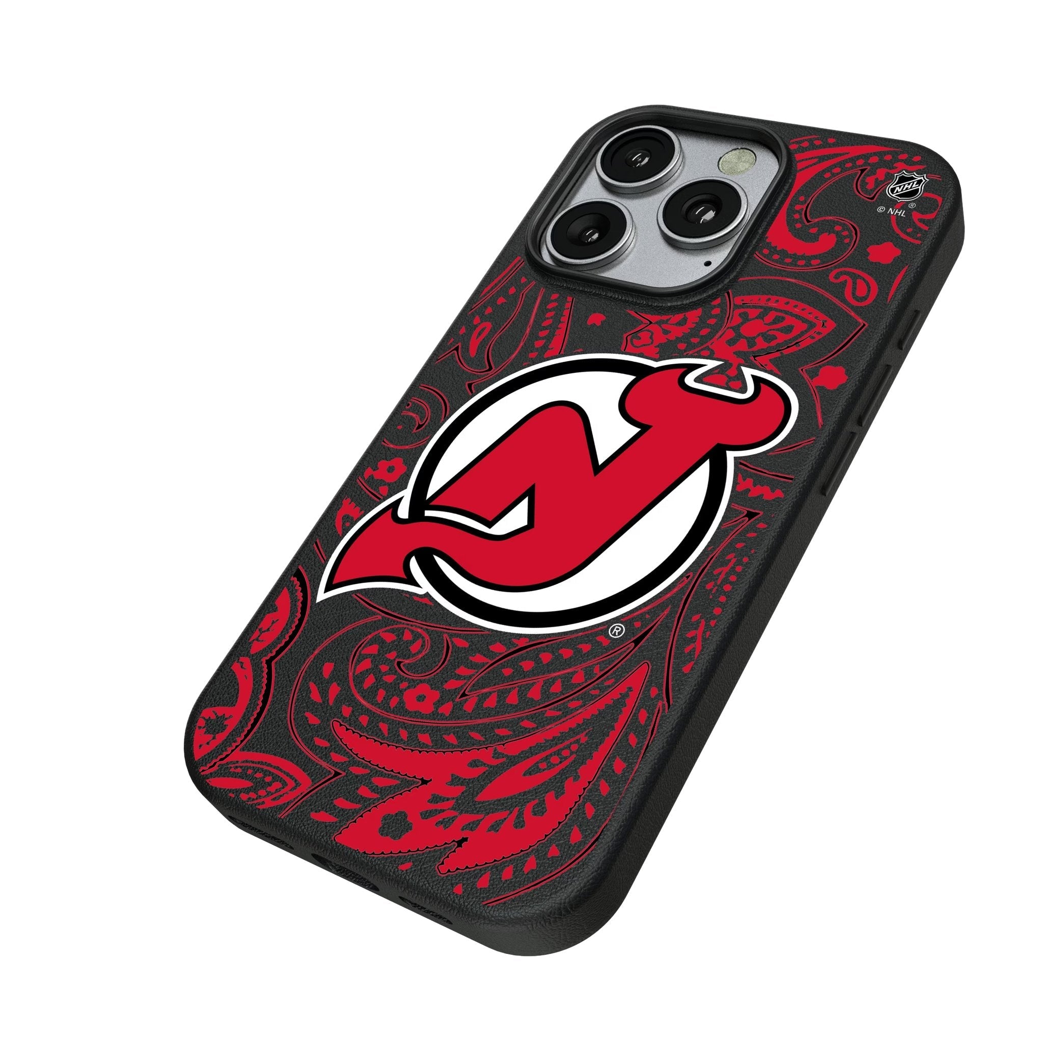 New Jersey Devils Paisley MagSafe Compatible Phone Case for Apple iPhone