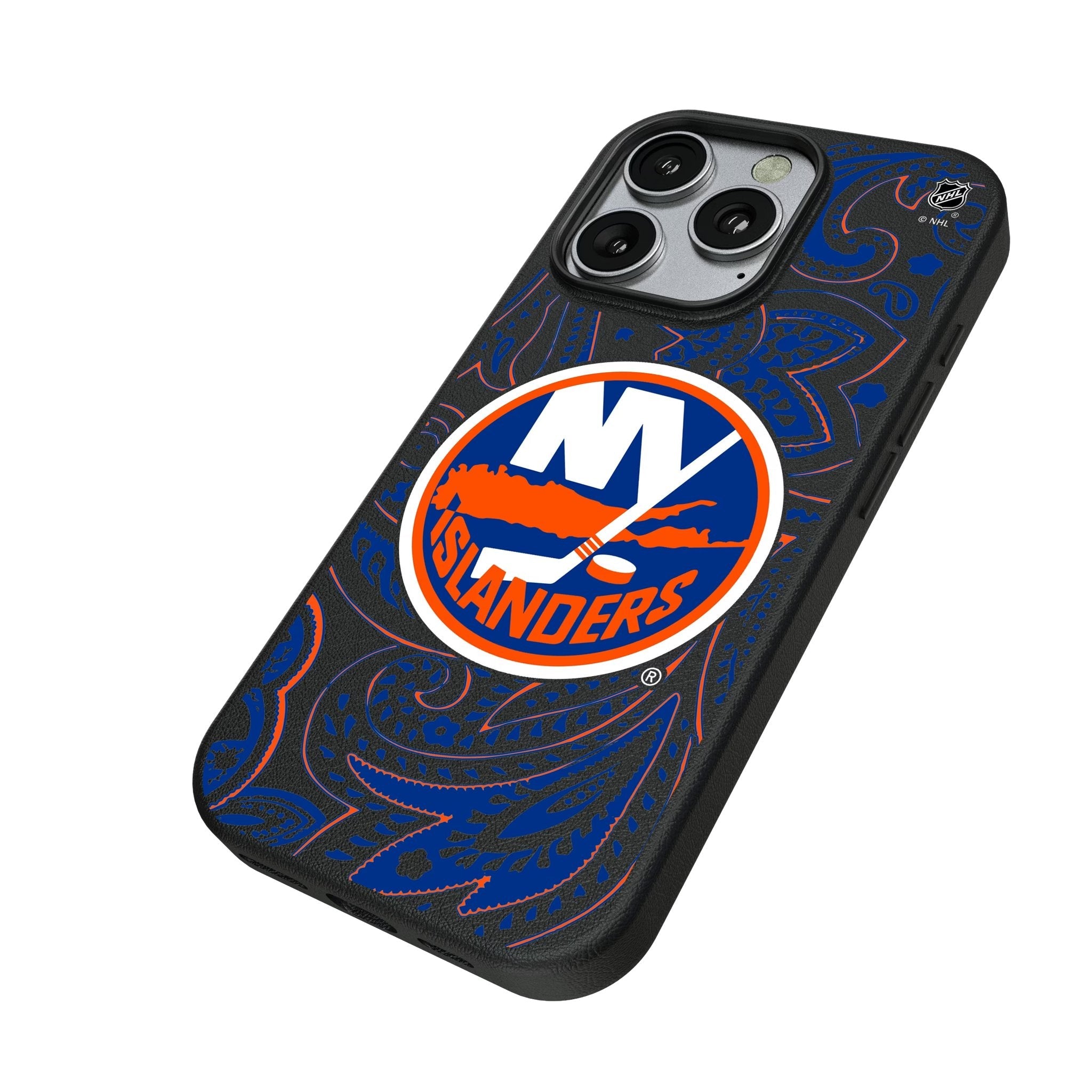 New York Islanders Paisley MagSafe Compatible Phone Case for Apple iPhone