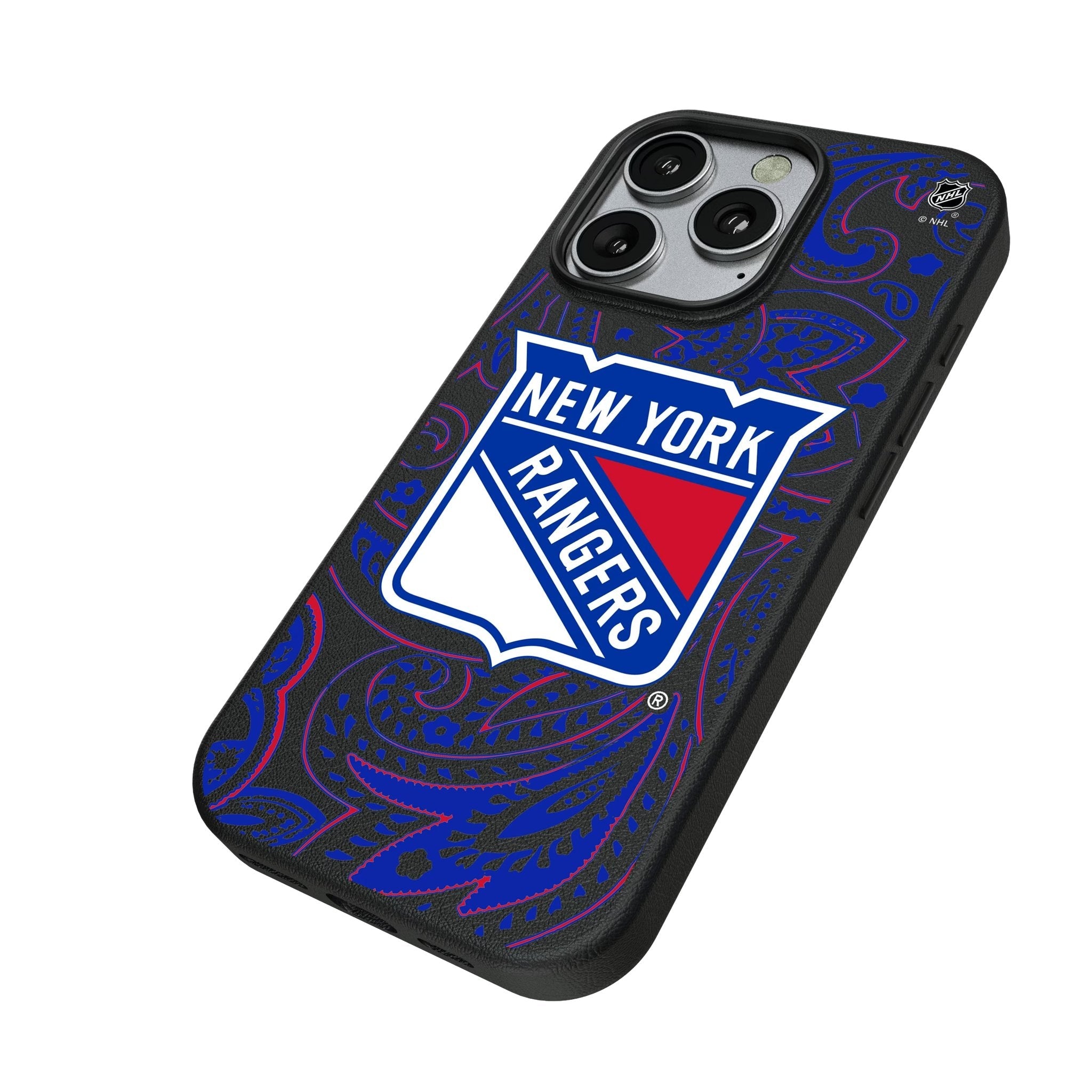 New York Rangers Paisley MagSafe Compatible Phone Case for Apple iPhone
