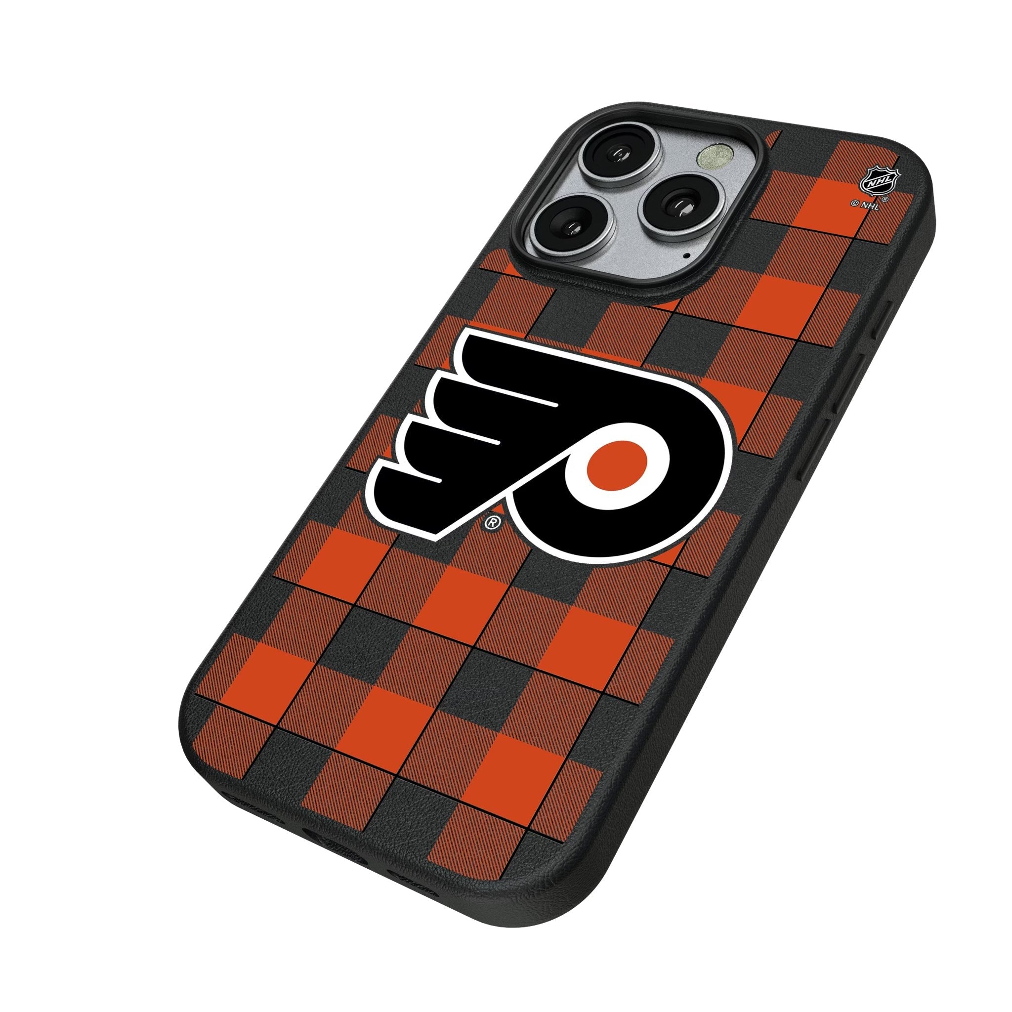 Philadelphia Flyers Plaid MagSafe Compatible Phone Case for Apple iPhone