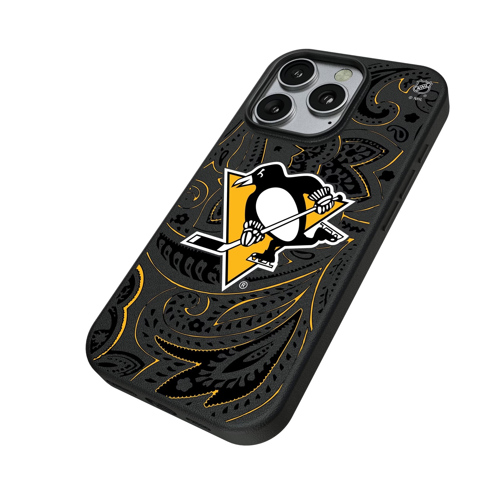 Pittsburgh Penguins Paisley MagSafe Compatible Phone Case for Apple iPhone