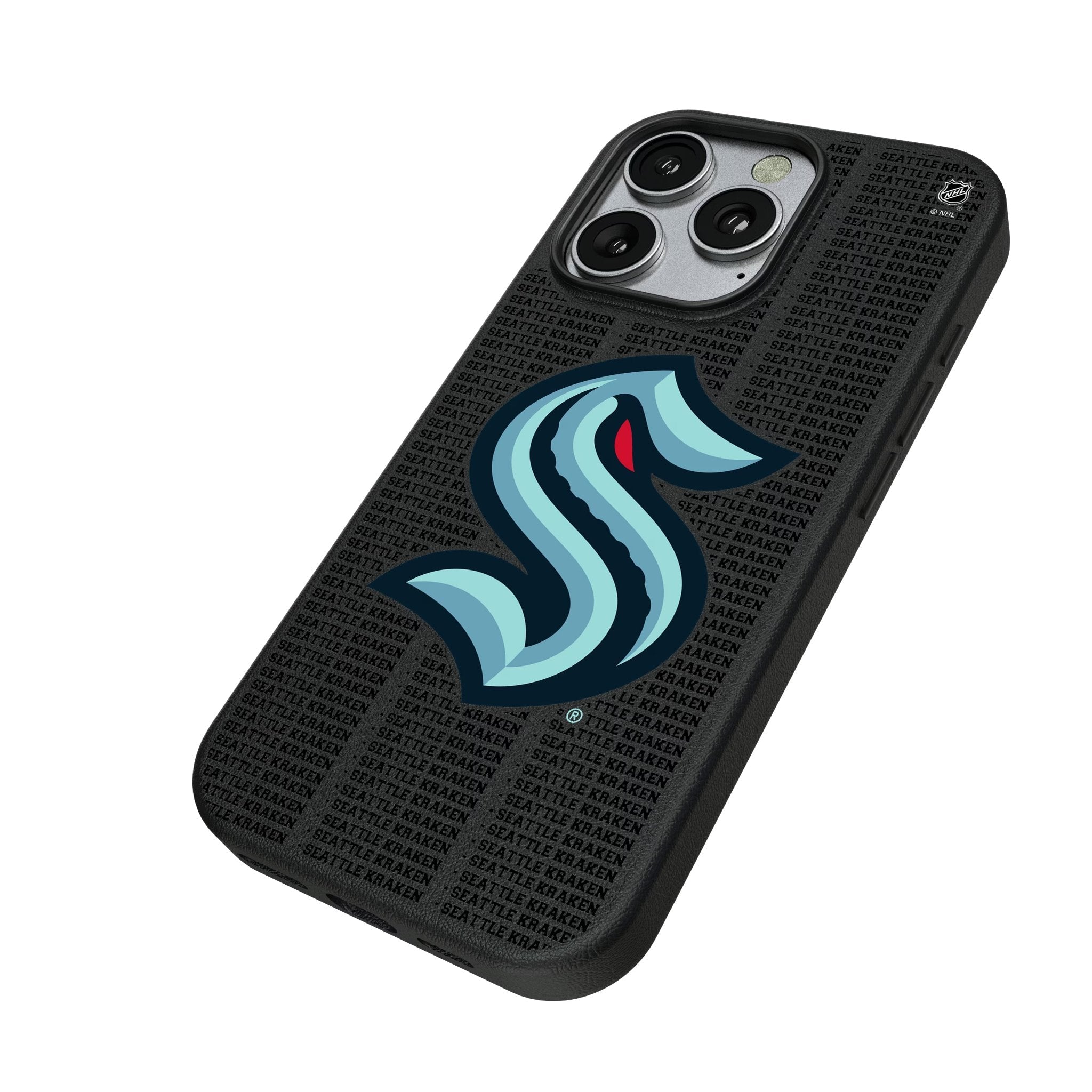 Seattle Kraken Text Backdrop MagSafe Compatible Phone Case for Apple iPhone