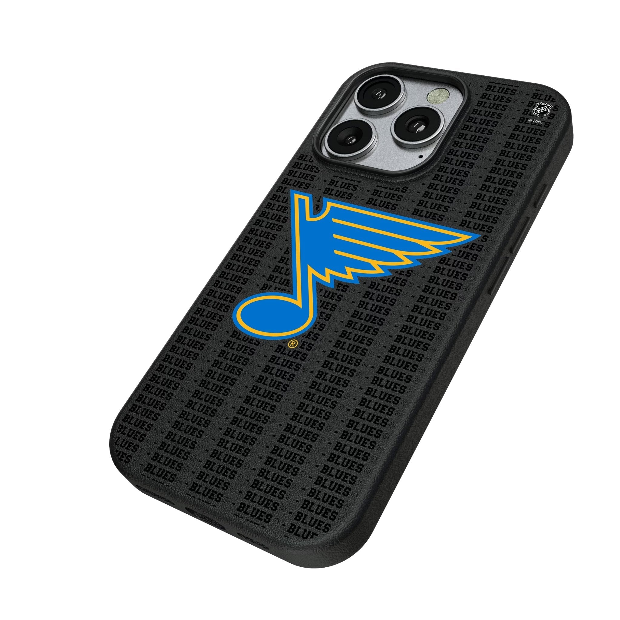 St. Louis Blues Text Backdrop MagSafe Compatible Phone Case for Apple iPhone