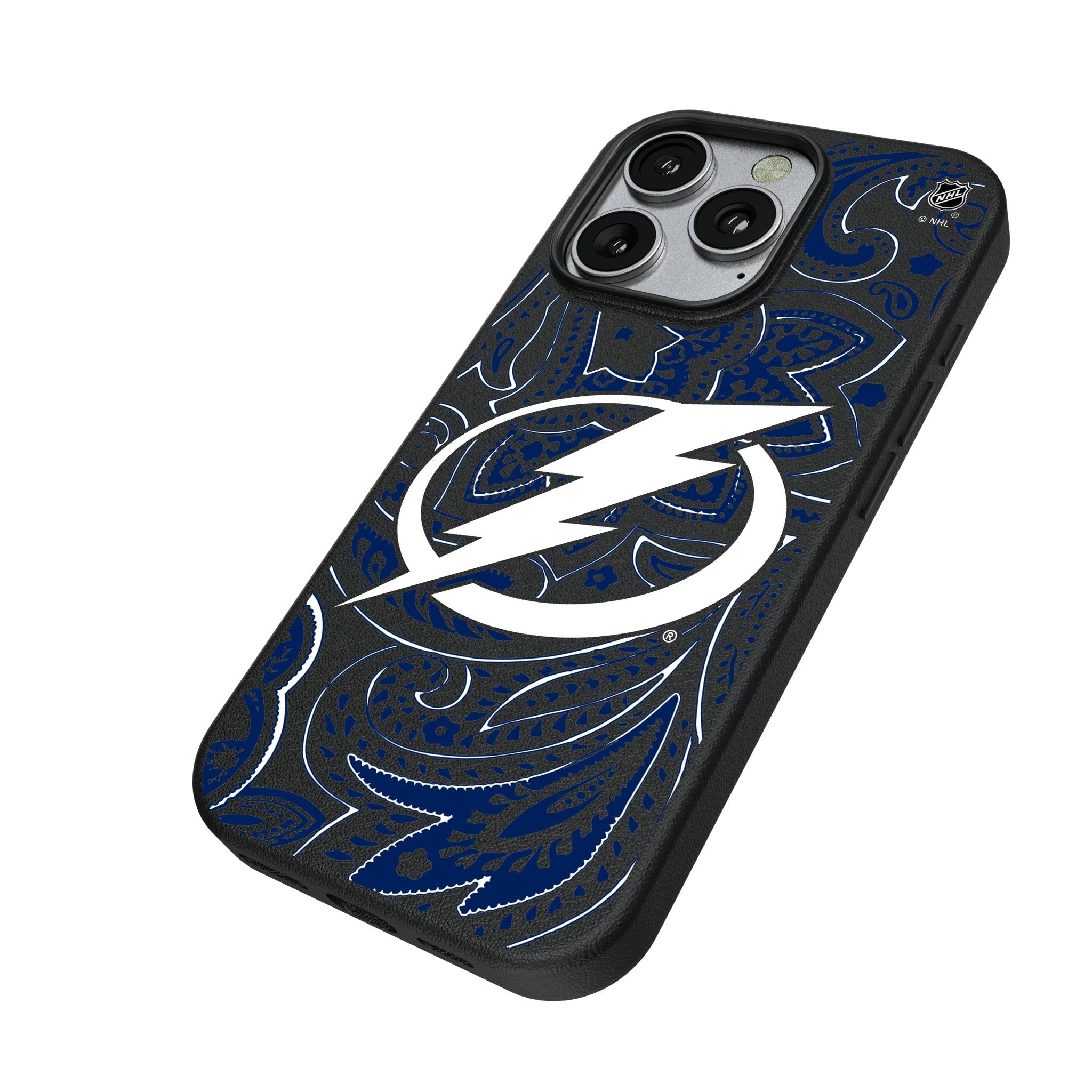 Tampa Bay Lightning Paisley MagSafe Compatible Phone Case for Apple iPhone