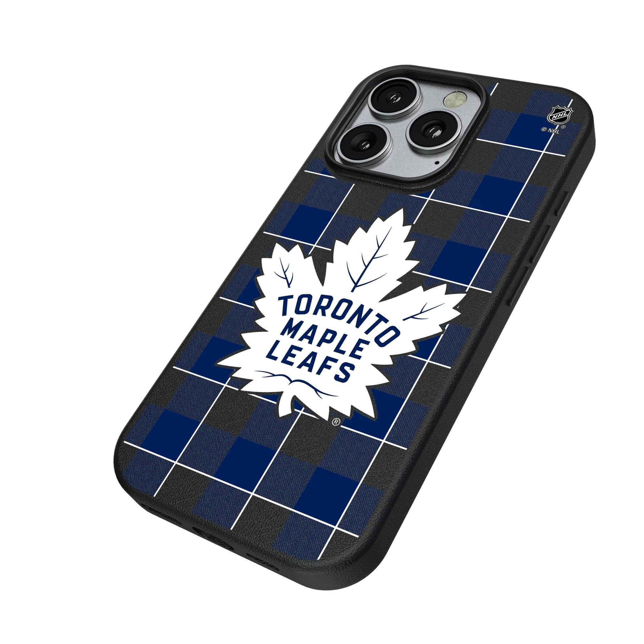 Toronto Maple Leafs Plaid MagSafe Compatible Phone Case for Apple iPhone
