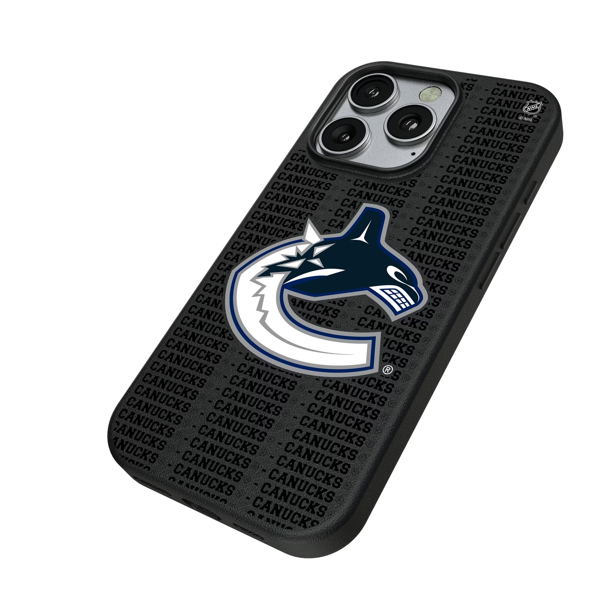 Vancouver Canucks Text Backdrop MagSafe Compatible Phone Case for Apple iPhone