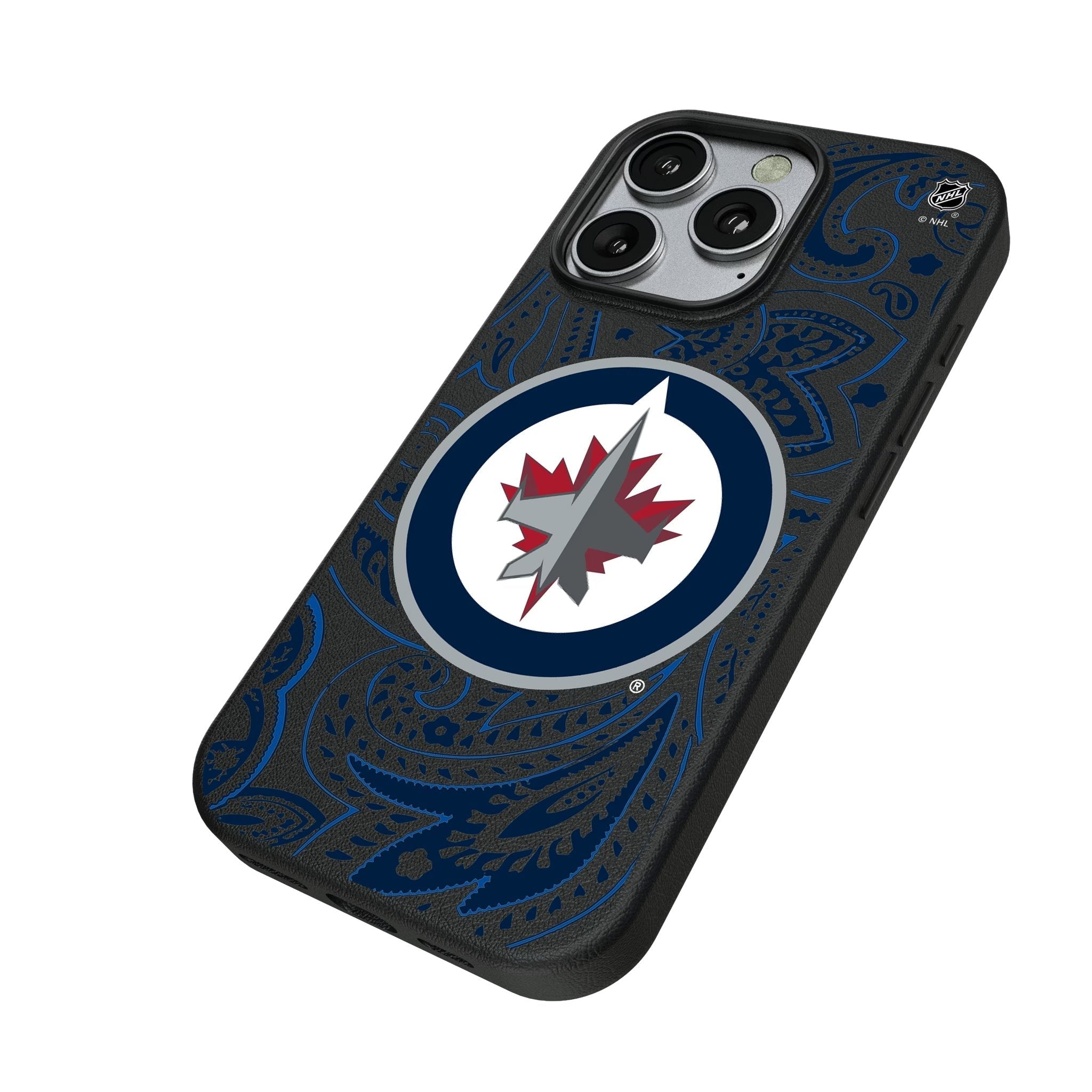 Winnipeg Jets Paisley MagSafe Compatible Phone Case for Apple iPhone