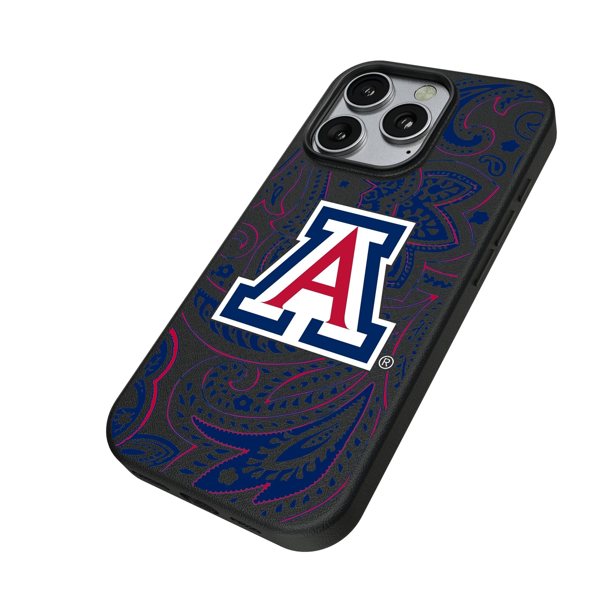 University of Arizona Wildcats Paisley MagSafe Compatible Phone Case for Apple iPhone 2