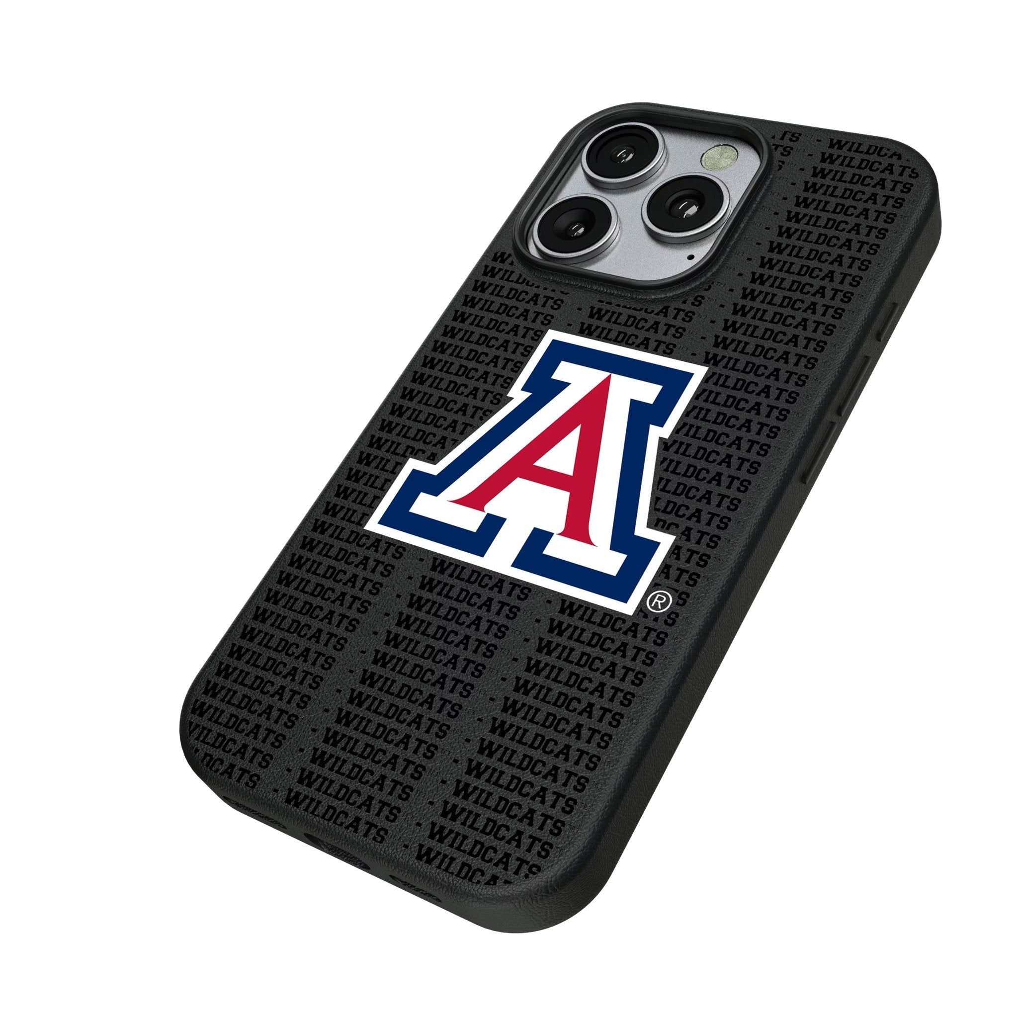 University of Arizona Wildcats Text Backdrop MagSafe Compatible Phone Case for Apple iPhone