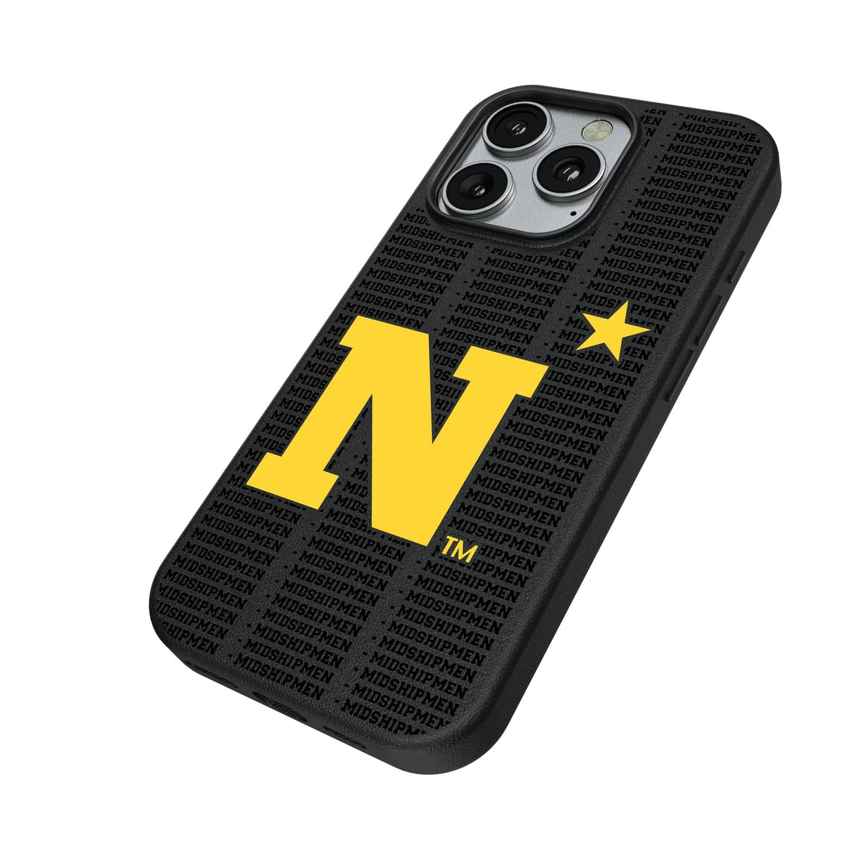 United State Naval Academy Midshipmen Text Backdrop MagSafe Compatible Phone Case for Apple iPhone