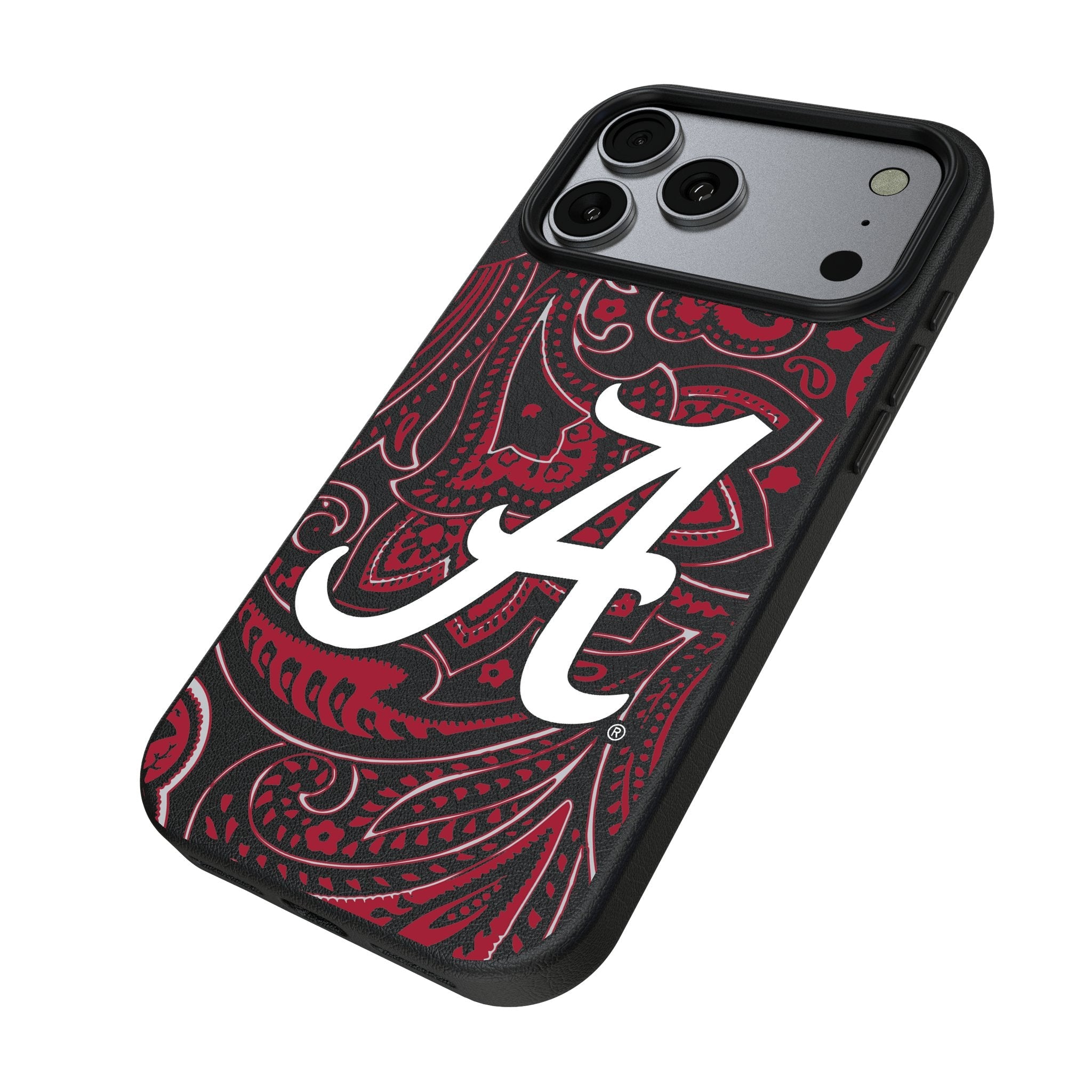University of Alabama Crimson Tide Script A Paisley MagSafe Compatible Phone Case for Apple iPhone 17 Series