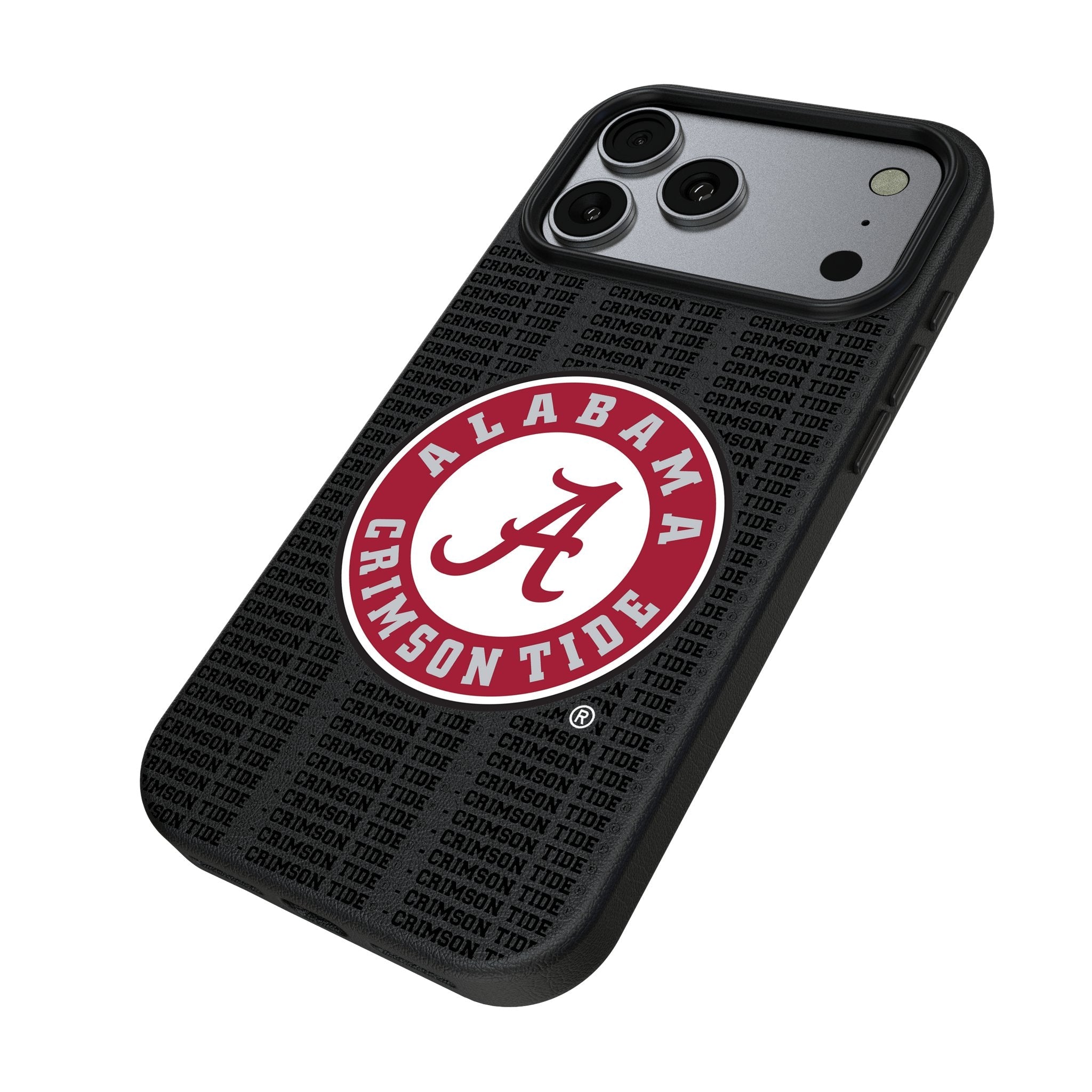 University of Alabama Crimson Tide Text Backdrop MagSafe Compatible Phone Case for Apple iPhone 17 Series