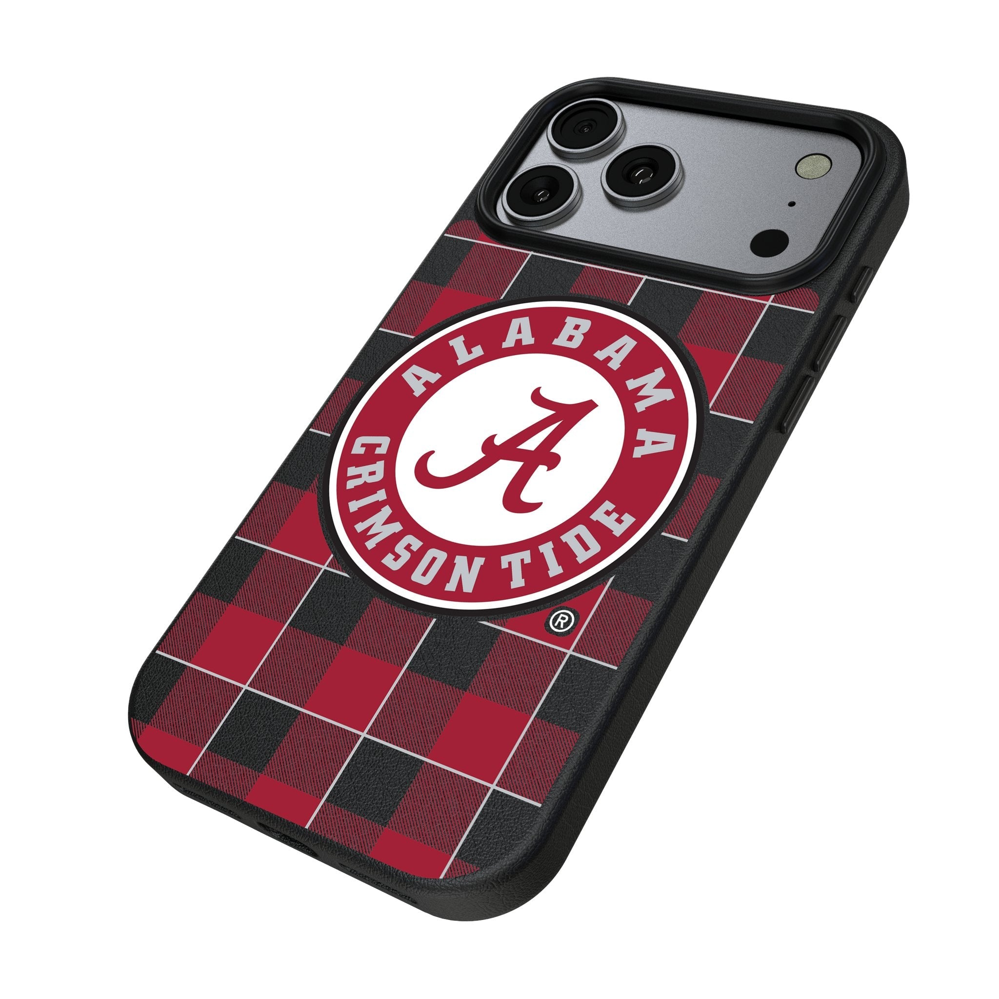 University of Alabama Crimson Tide Plaid MagSafe Compatible Phone Case for Apple iPhone 17 Series 2