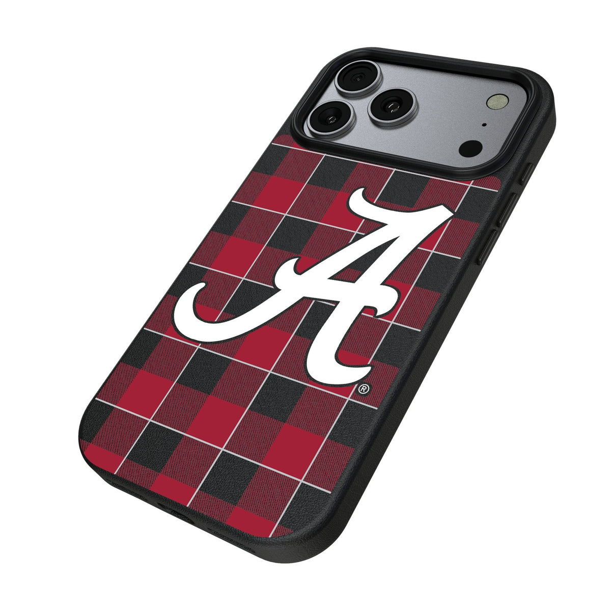 University of Alabama Crimson Tide Script A Plaid MagSafe Compatible Phone Case for Apple iPhone 17 Series