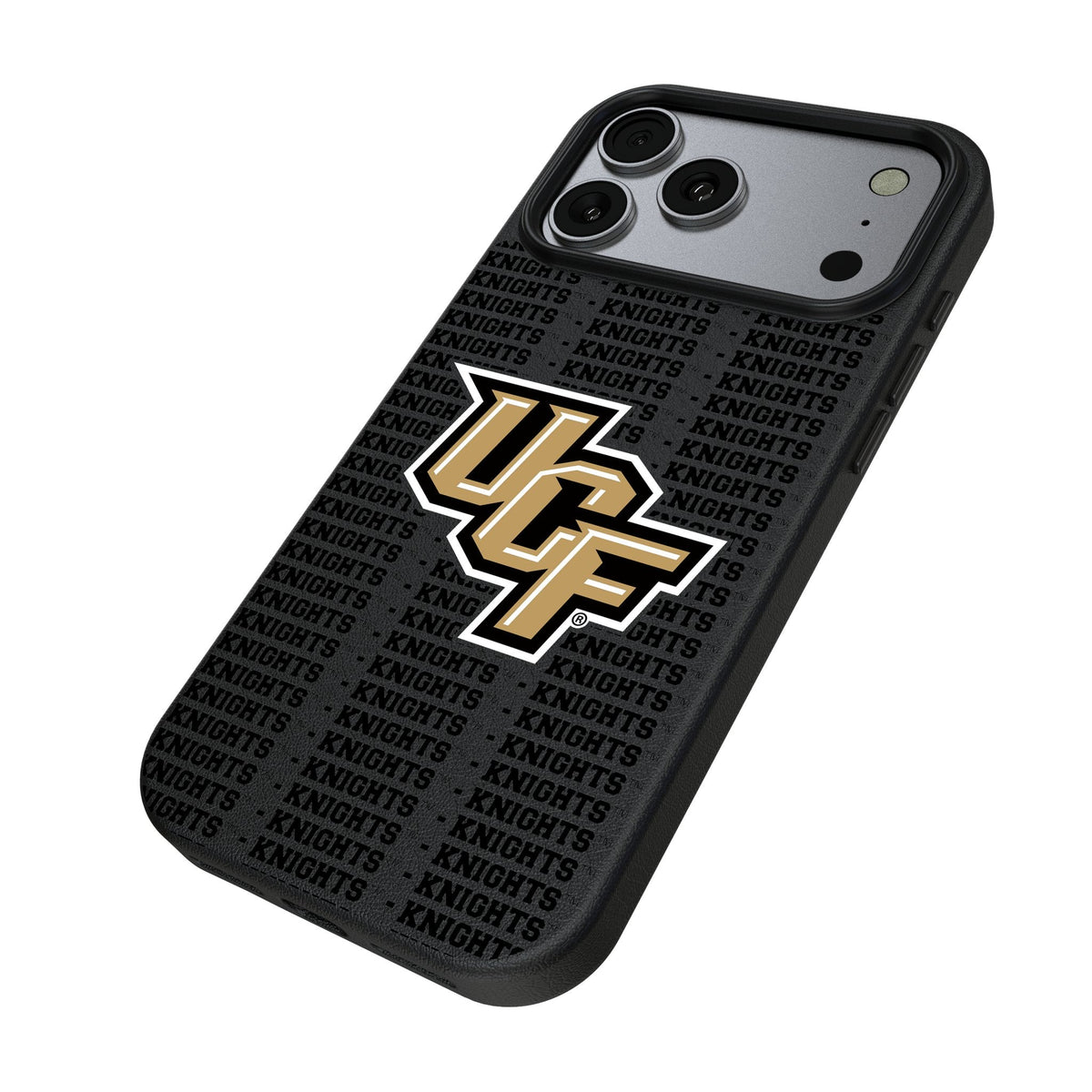 University of Central Florida Golden Knights Text Backdrop MagSafe Compatible Phone Case for Apple iPhone 17 Series
