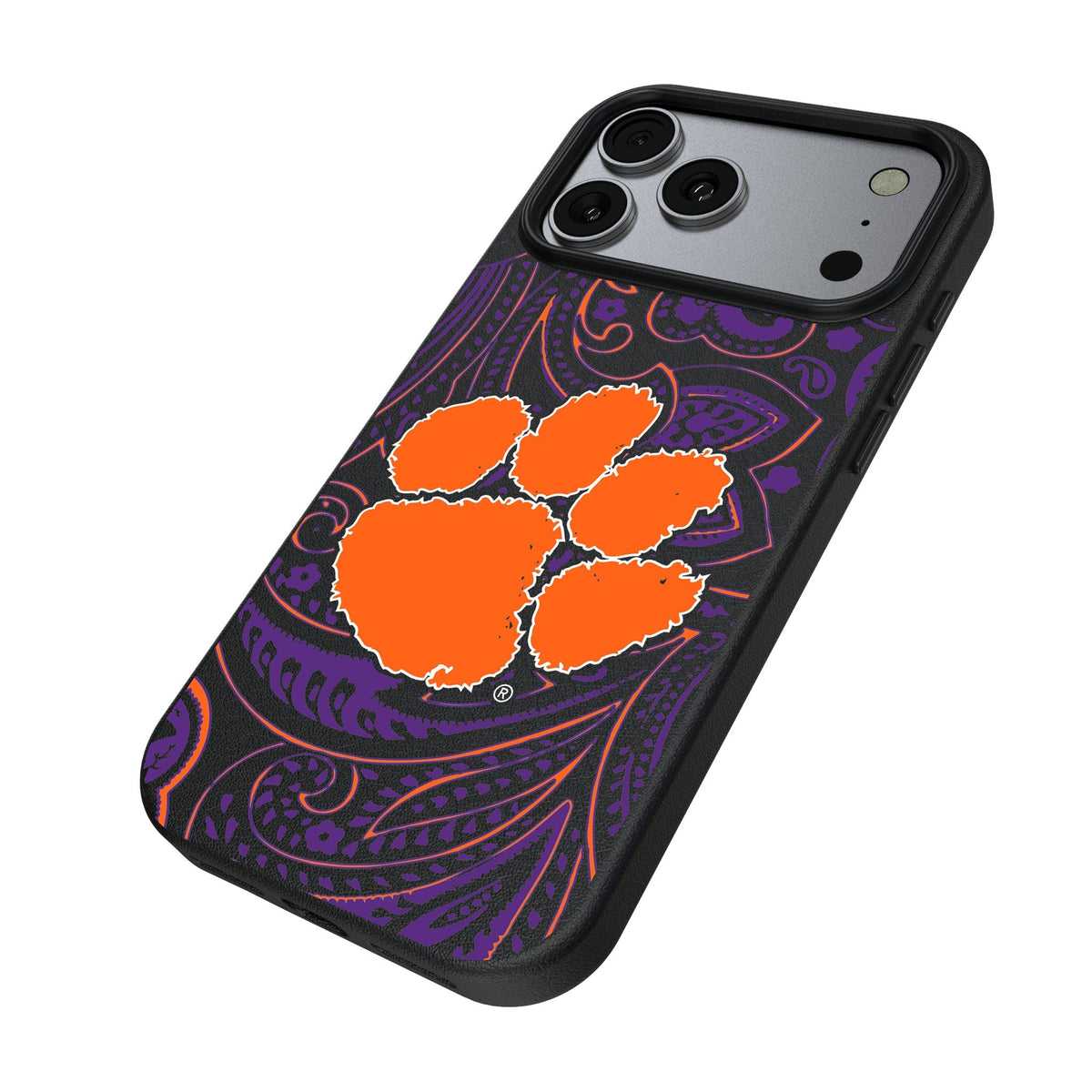 Clemson University Tigers Paisley MagSafe Compatible Phone Case for Apple iPhone 17 Series 2