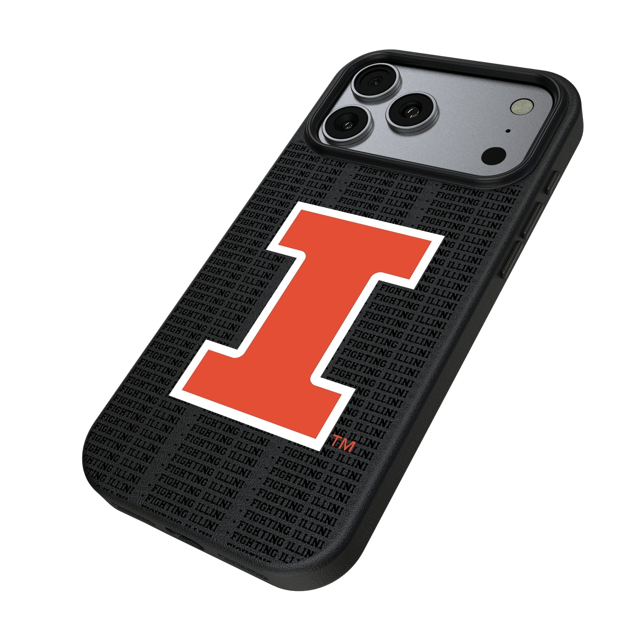 University of Illinois Fighting Illini Text Backdrop MagSafe Compatible Phone Case for Apple iPhone 17 Series