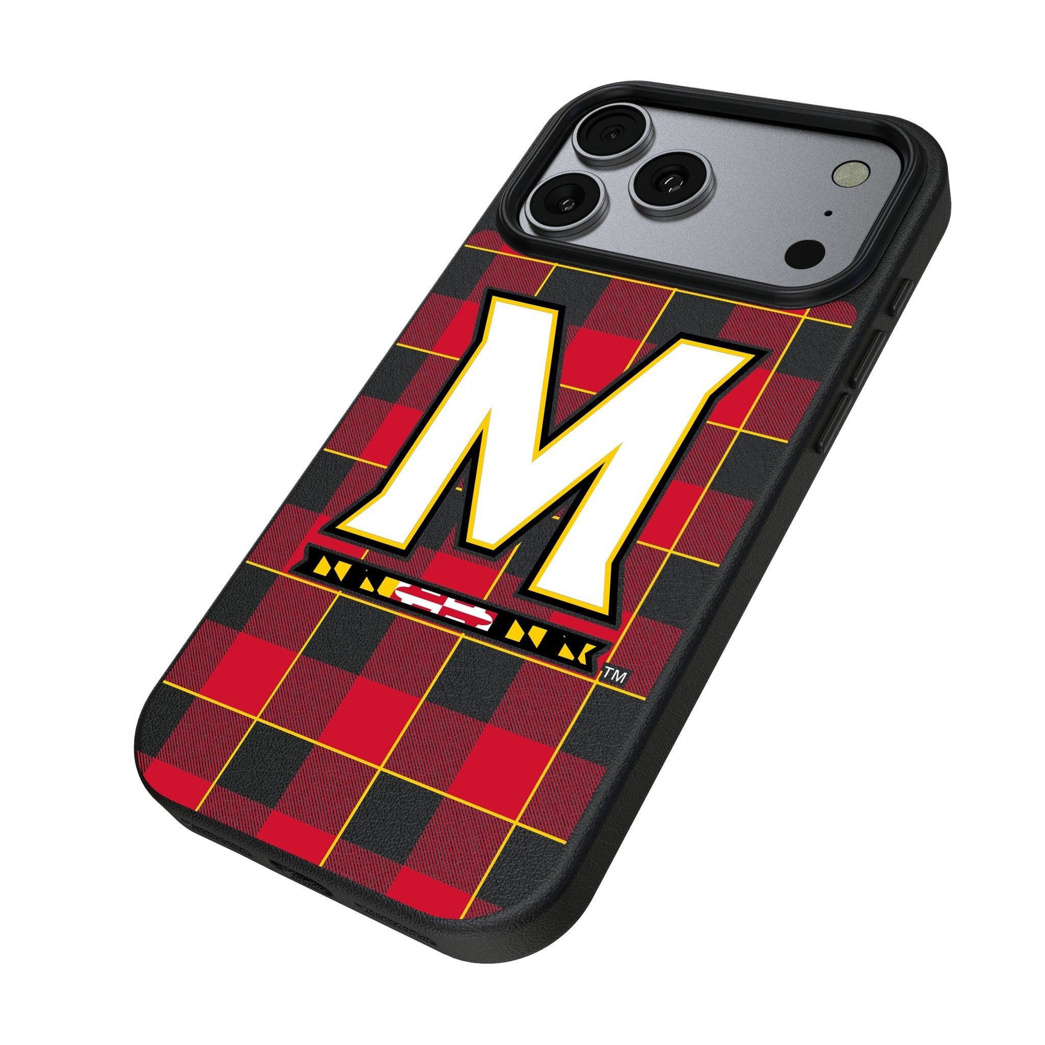 University of Maryland Terrapins Plaid MagSafe Compatible Phone Case for Apple iPhone 17 Series