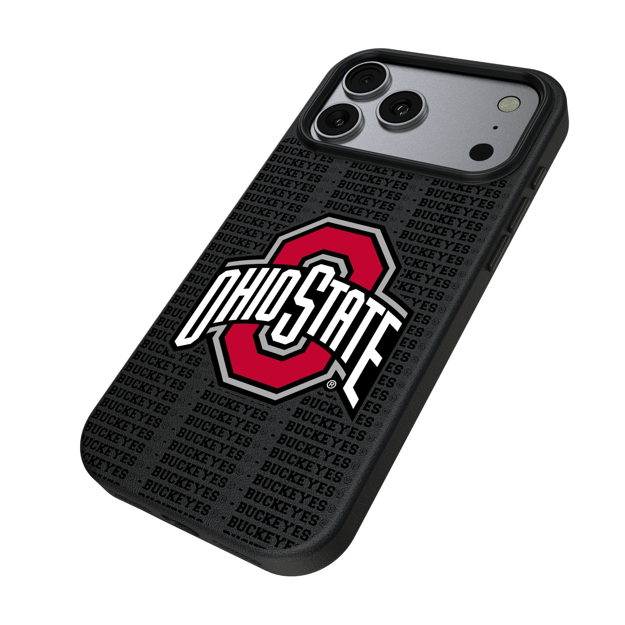 Ohio State University Buckeyes Text Backdrop MagSafe Compatible Phone Case for Apple iPhone 17 Series
