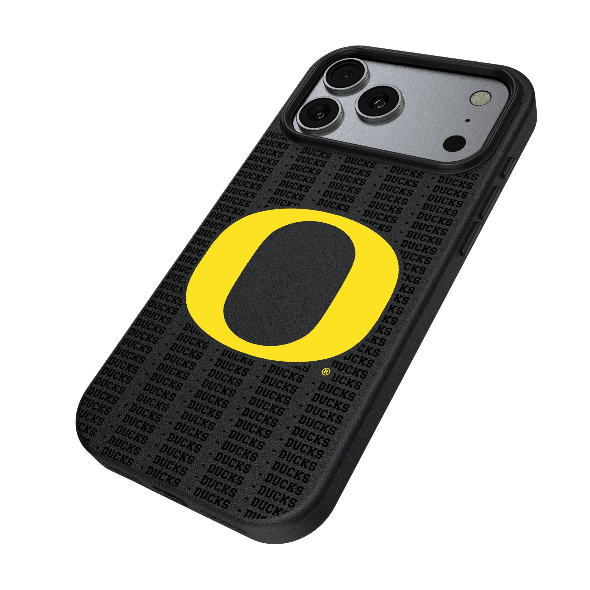 University of Oregon Ducks Text Backdrop MagSafe Compatible Phone Case for Apple iPhone 17 Series 2