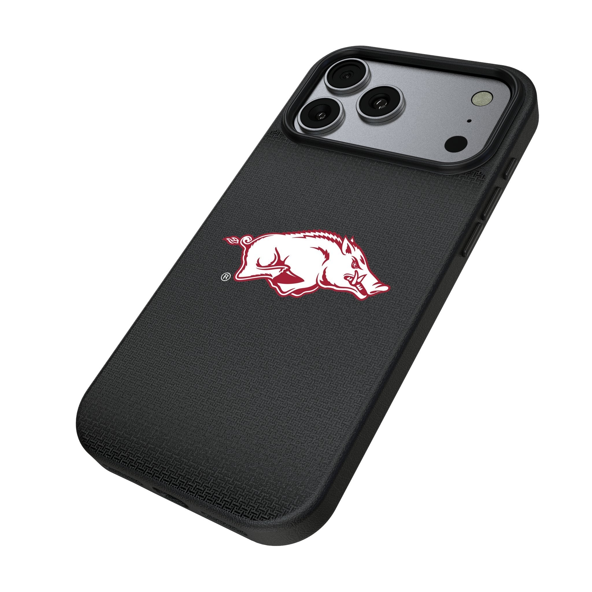 University of Arkansas Fayetteville Razorbacks Linen MagSafe Compatible Phone Case for Apple iPhone 17 Series 2