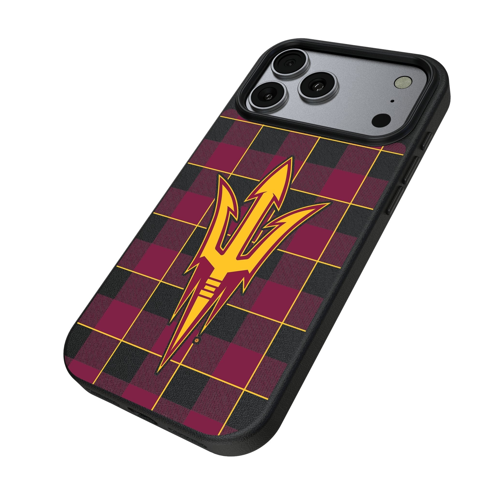 Arizona State University Sun Devils Plaid MagSafe Compatible Phone Case for Apple iPhone 17 Series