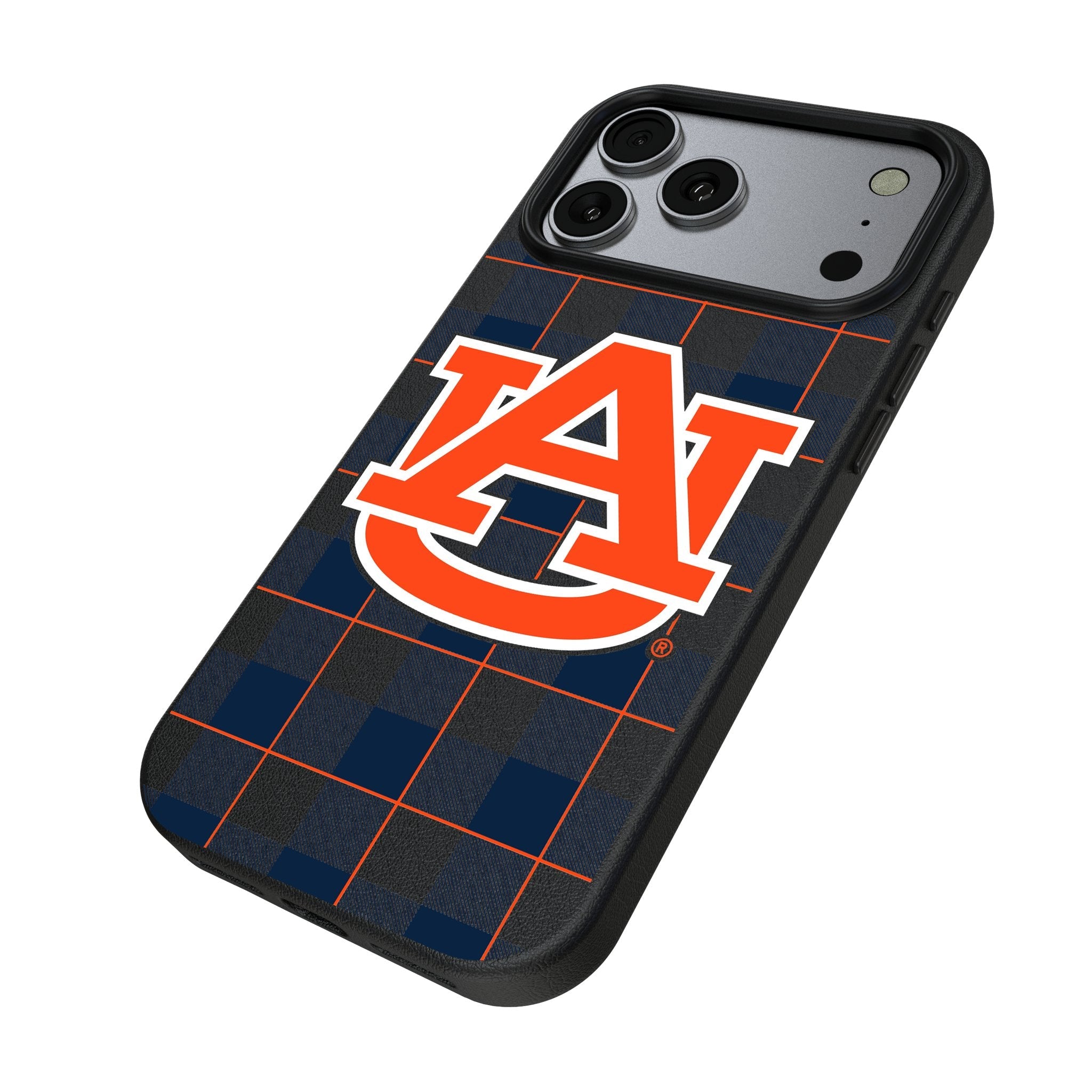 University of Auburn Tigers Plaid MagSafe Compatible Phone Case for Apple iPhone 17 Series