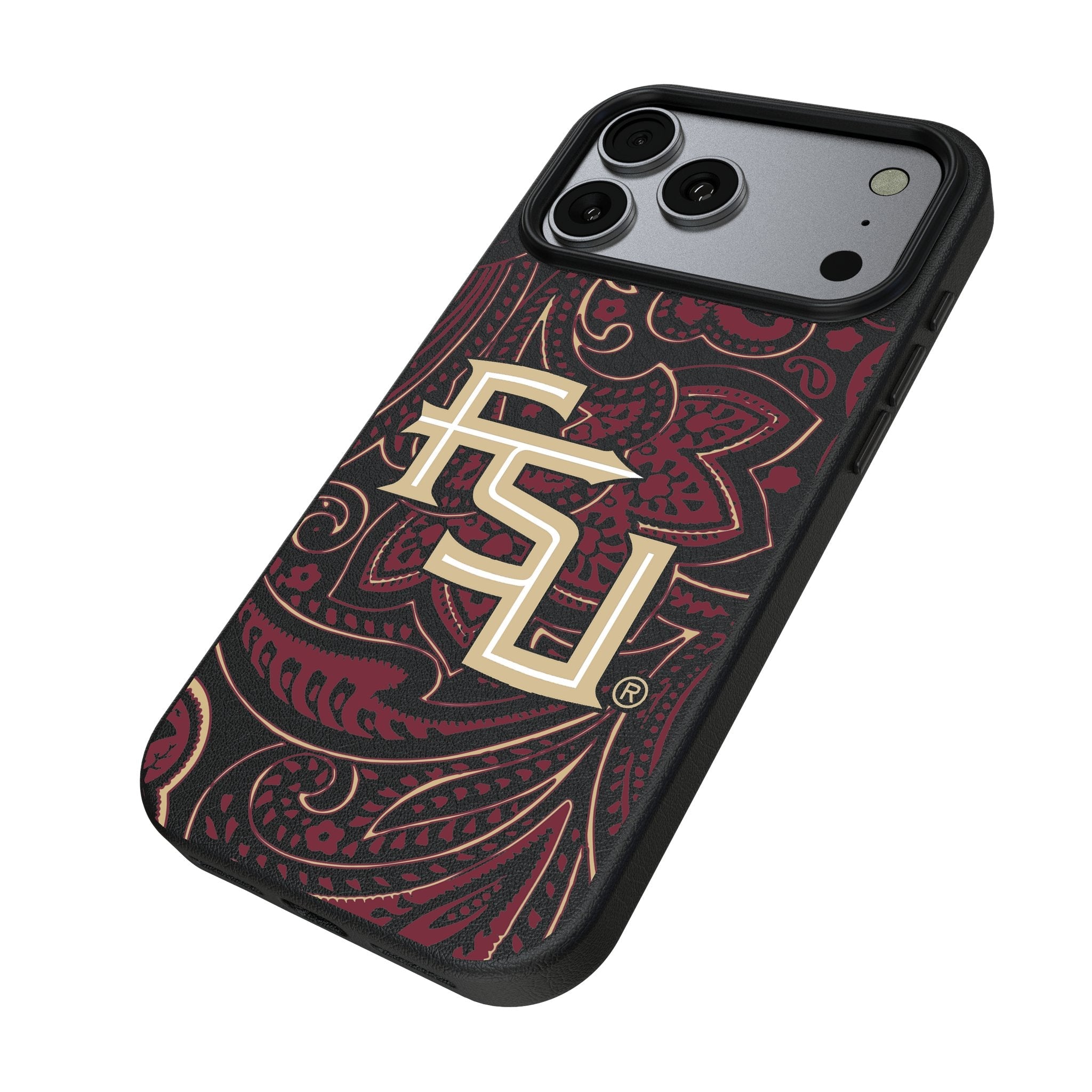 Florida State University Seminoles Athletic Wordmark Paisley MagSafe Compatible Phone Case for Apple iPhone 17 Series