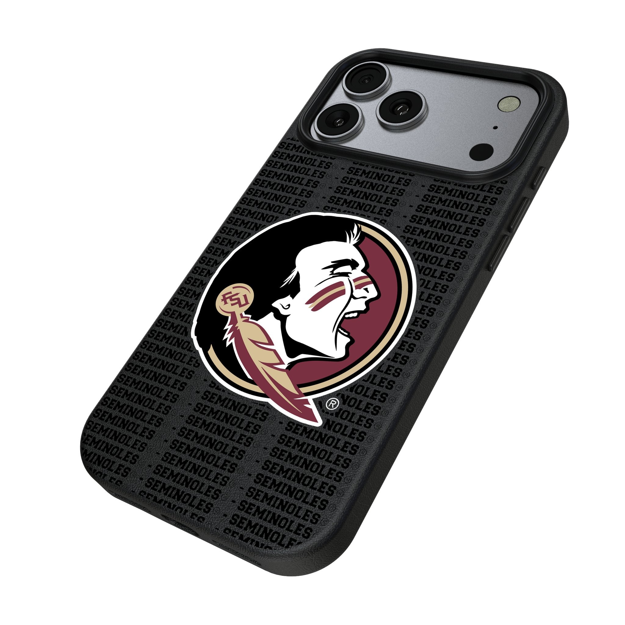 Florida State University Seminoles Text Backdrop MagSafe Compatible Phone Case for Apple iPhone 17 Series