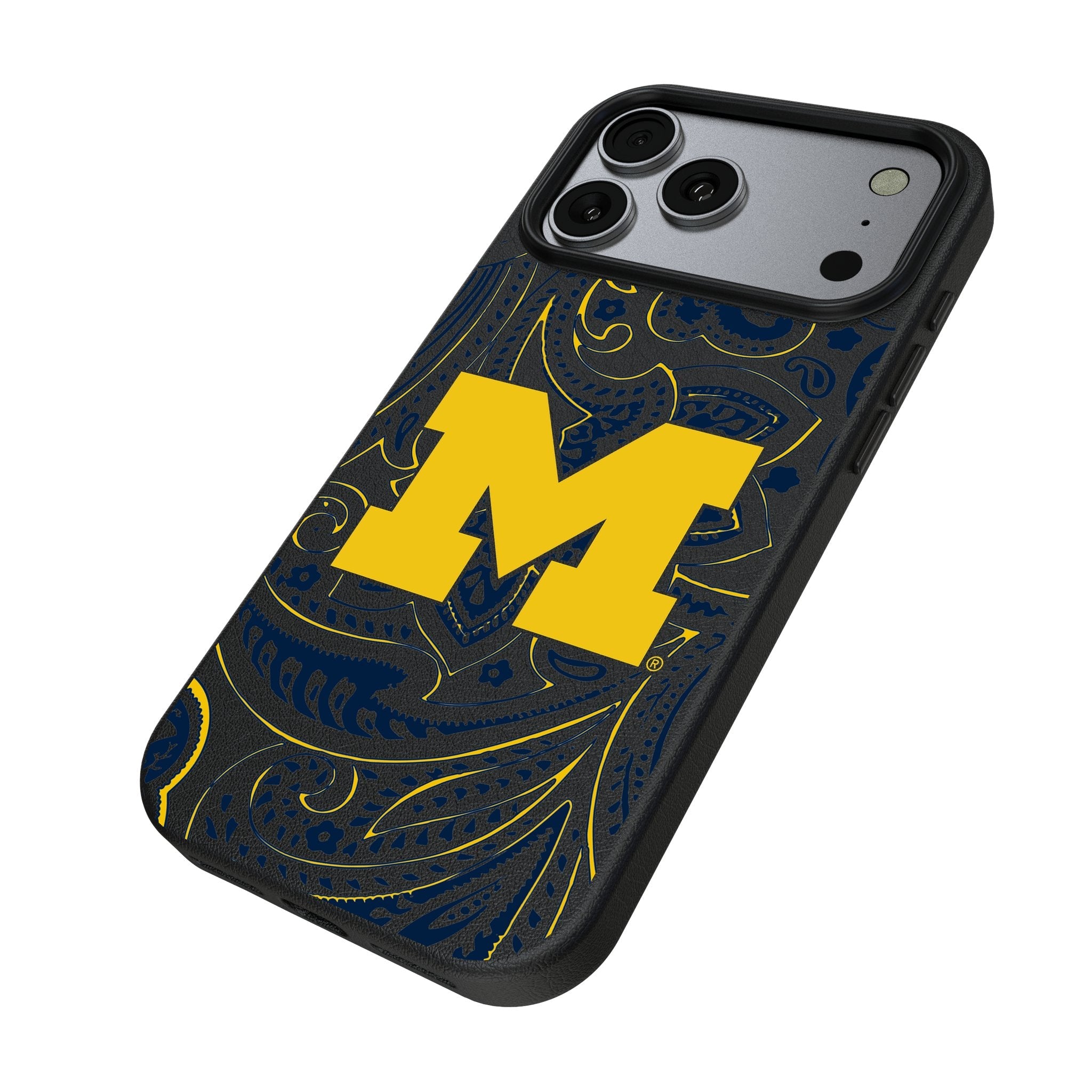 University of Michigan Wolverines Paisley MagSafe Compatible Phone Case for Apple iPhone 17 Series 2