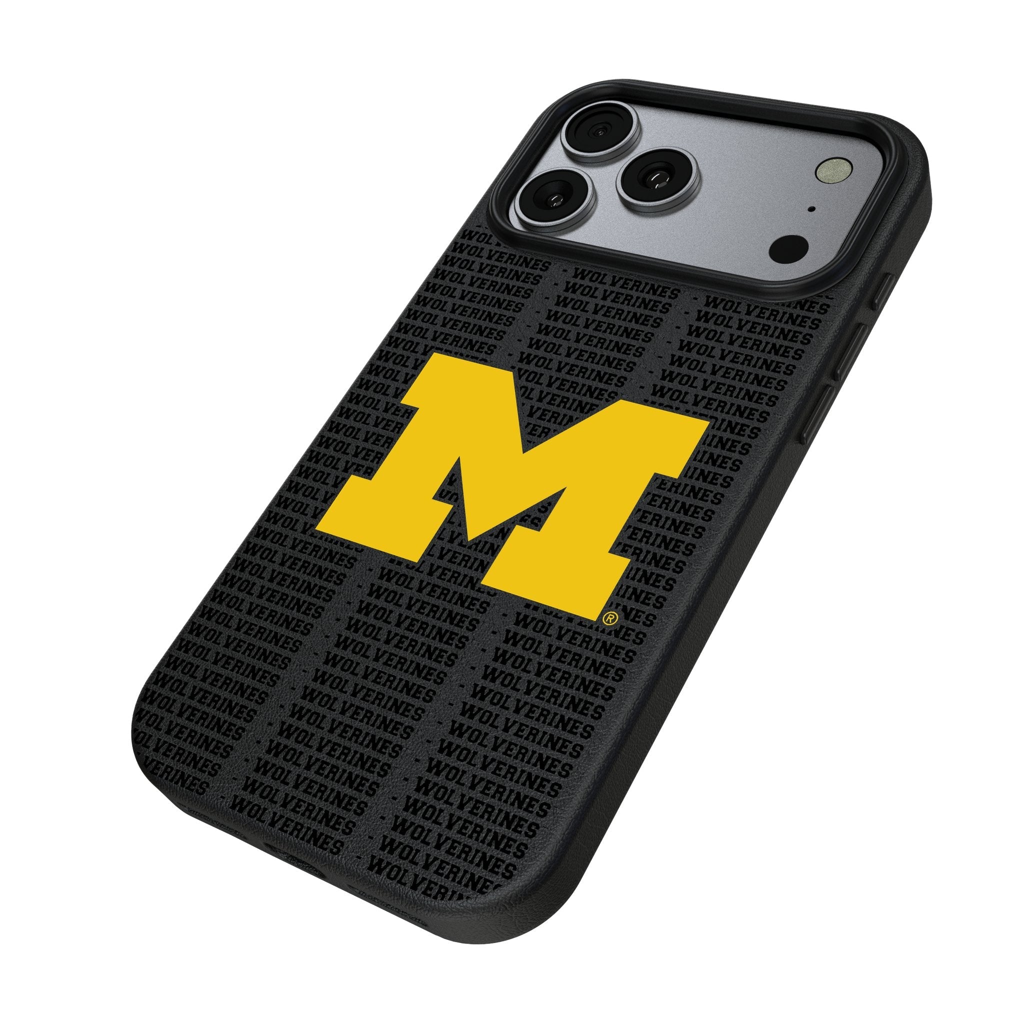 University of Michigan Wolverines Text Backdrop MagSafe Compatible Phone Case for Apple iPhone 17 Series 2
