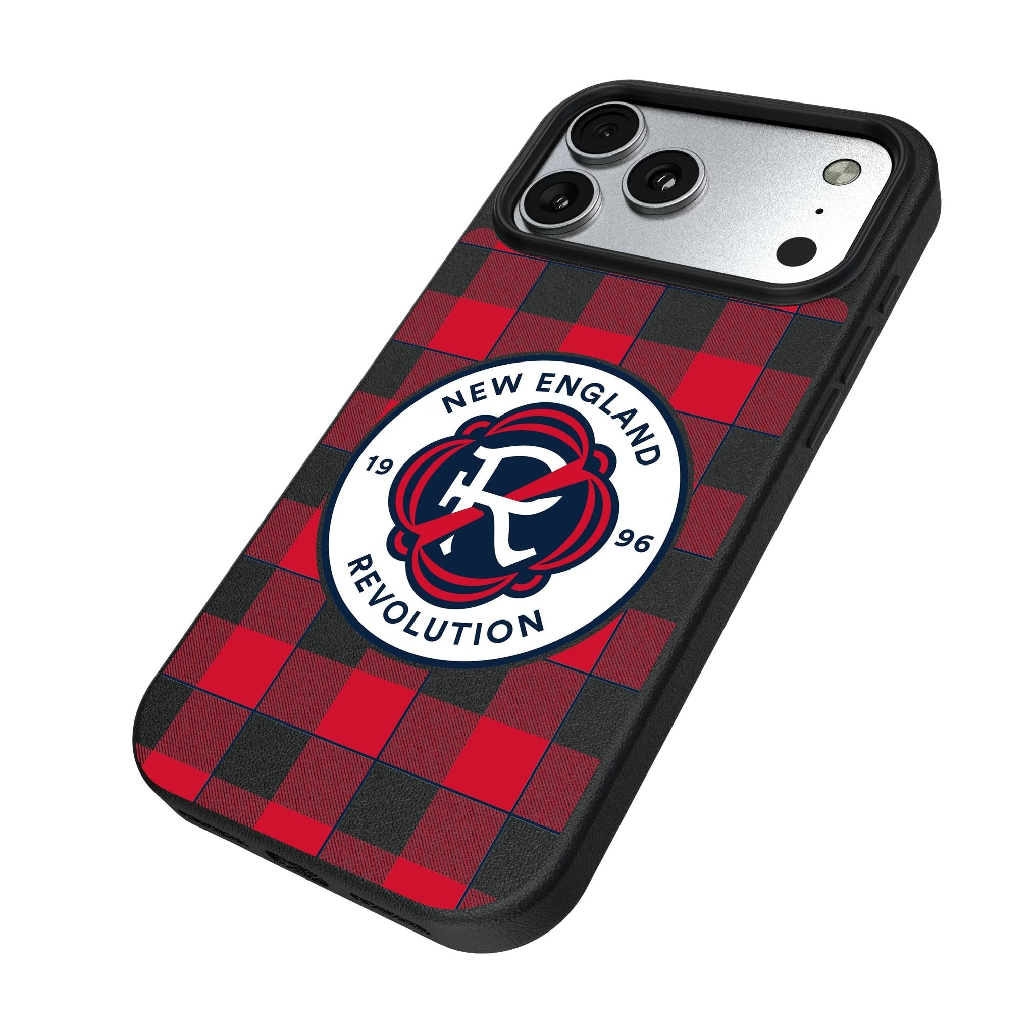 New England Revolution Plaid MagSafe Compatible Phone Case for Apple iPhone 17 Series 5