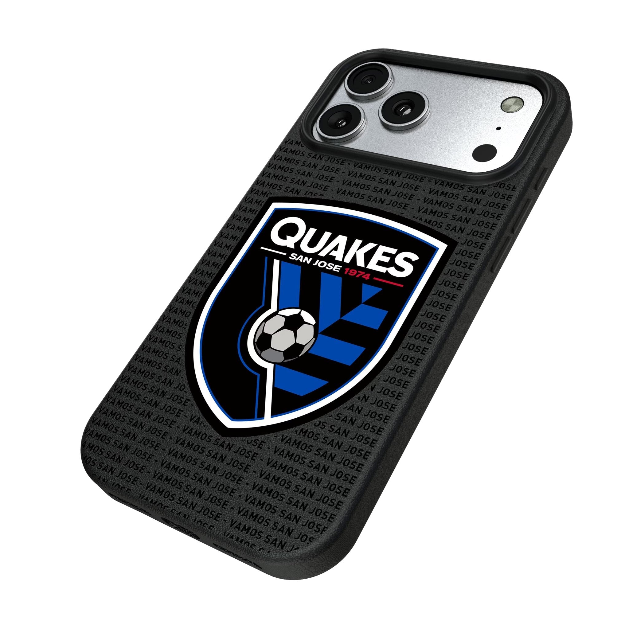 San Jose Earthquakes Text Backdrop MagSafe Compatible Phone Case for Apple iPhone 17 Series 5