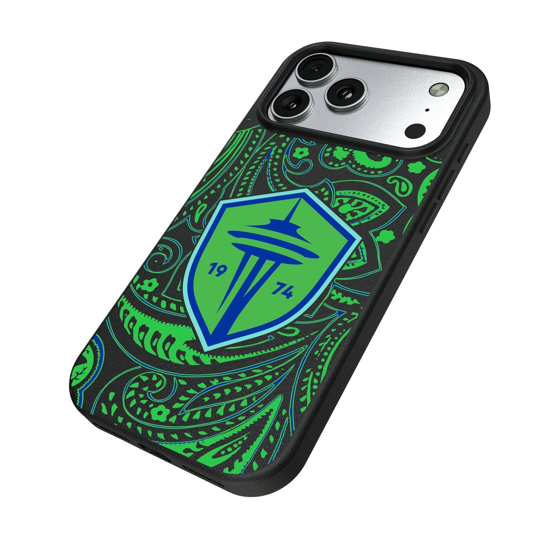 Seattle Sounders FC Paisley MagSafe Compatible Phone Case for Apple iPhone 17 Series 5