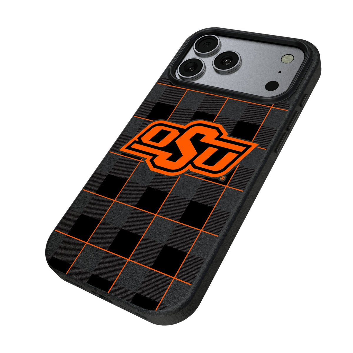Oklahoma State University Cowboys Plaid MagSafe Compatible Phone Case for Apple iPhone 17 Series
