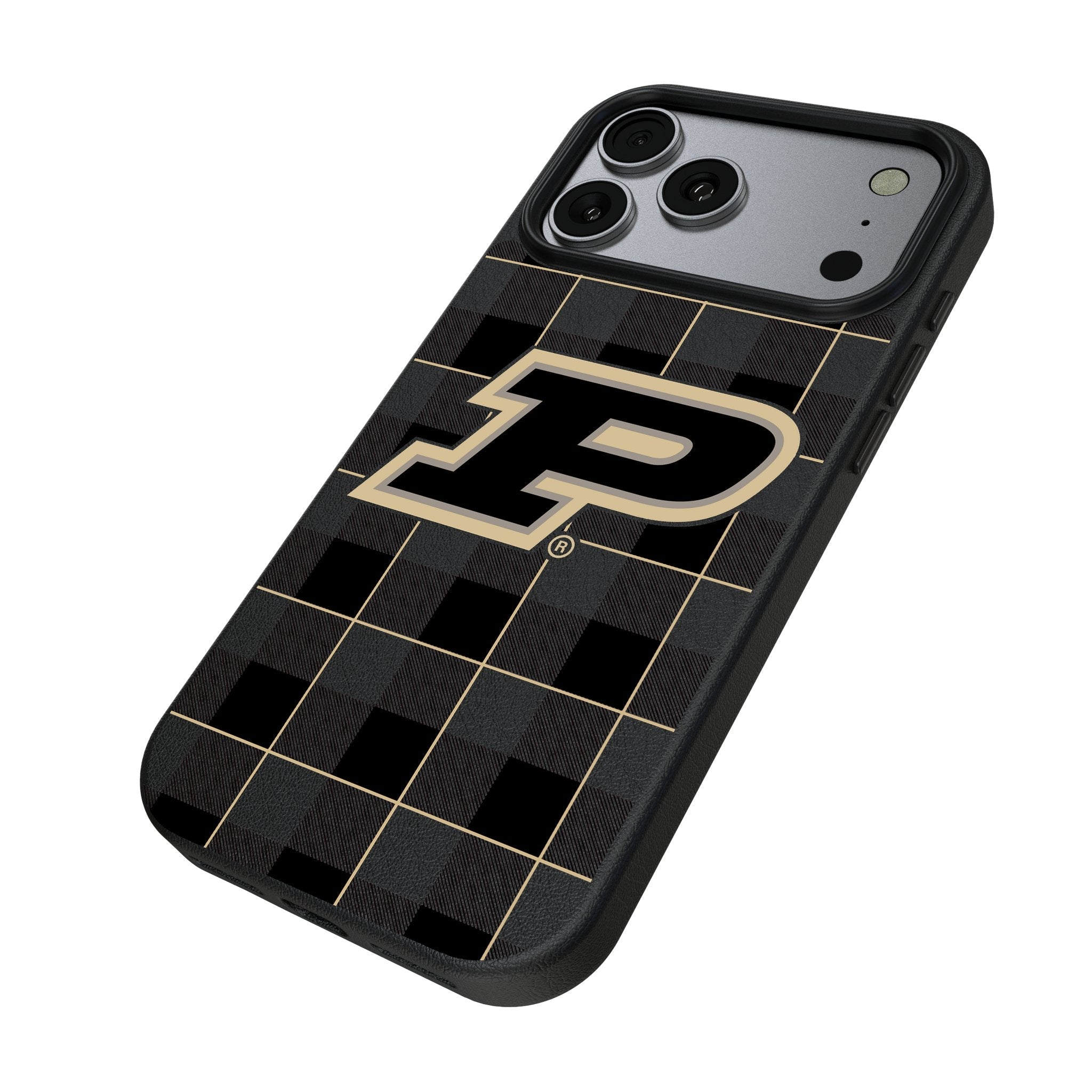 Purdue University Boilermakers Plaid MagSafe Compatible Phone Case for Apple iPhone 17 Series 2