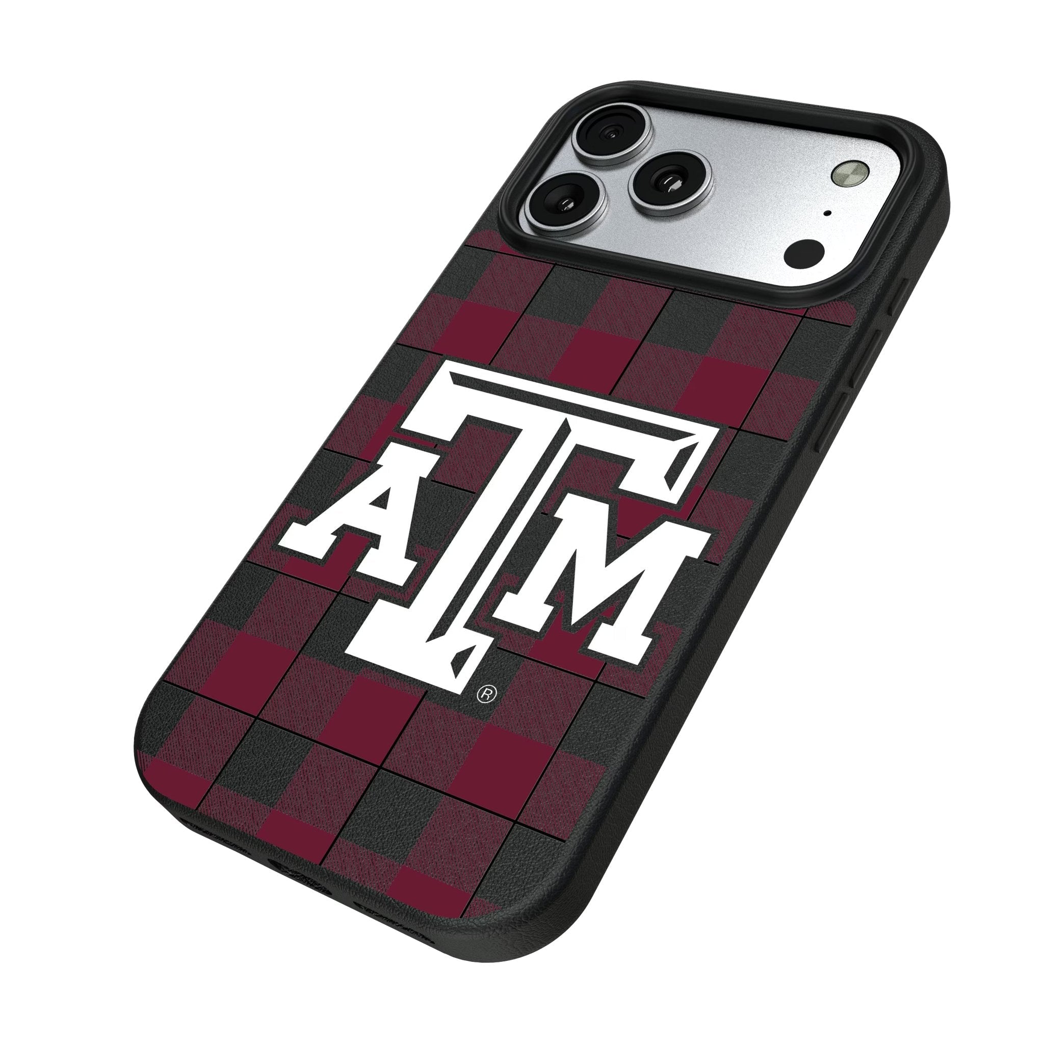 Texas A&M University Aggies Plaid MagSafe Compatible Phone Case for Apple iPhone 17 Series 5
