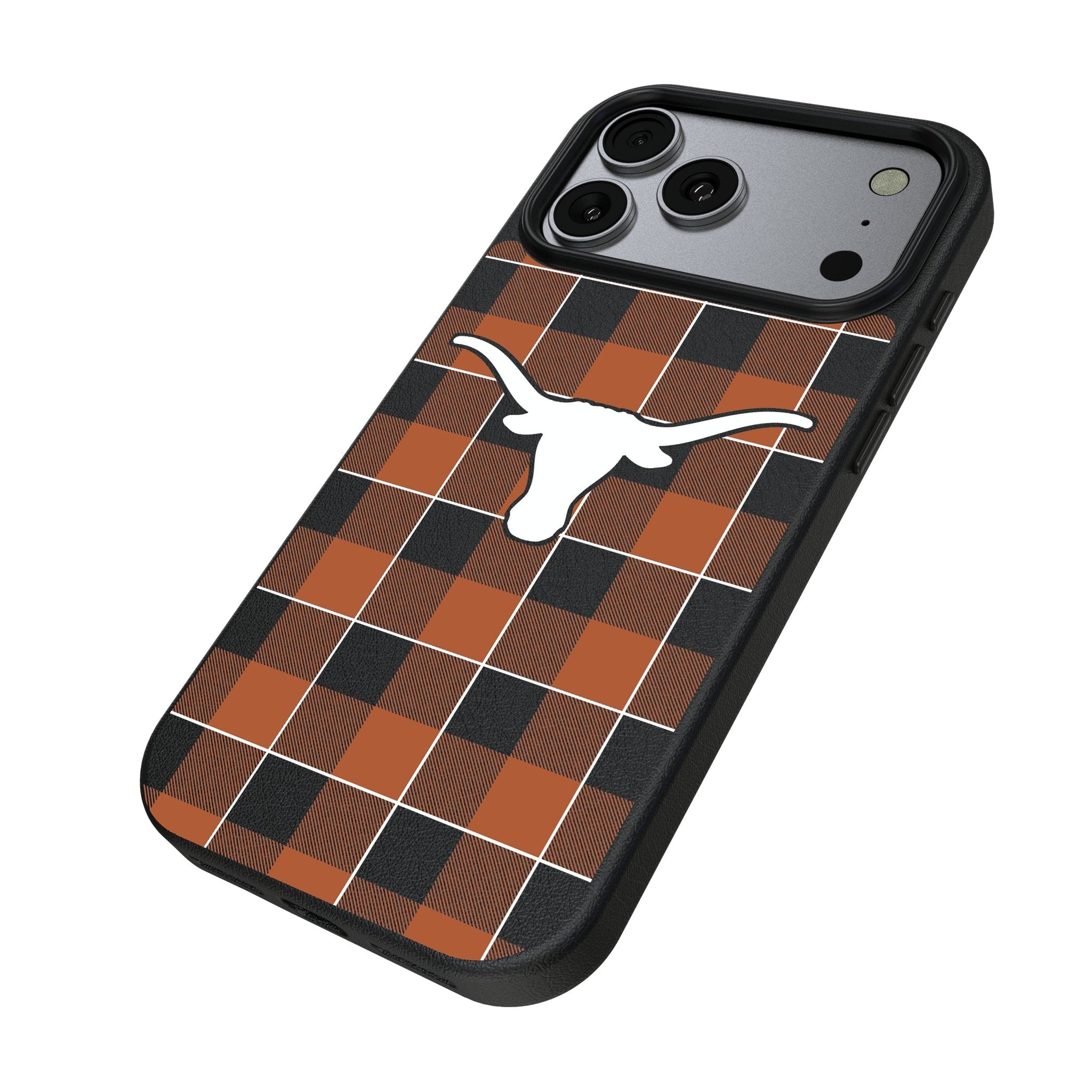 University of Texas Longhorns Plaid MagSafe Compatible Phone Case for Apple iPhone 17 Series 2
