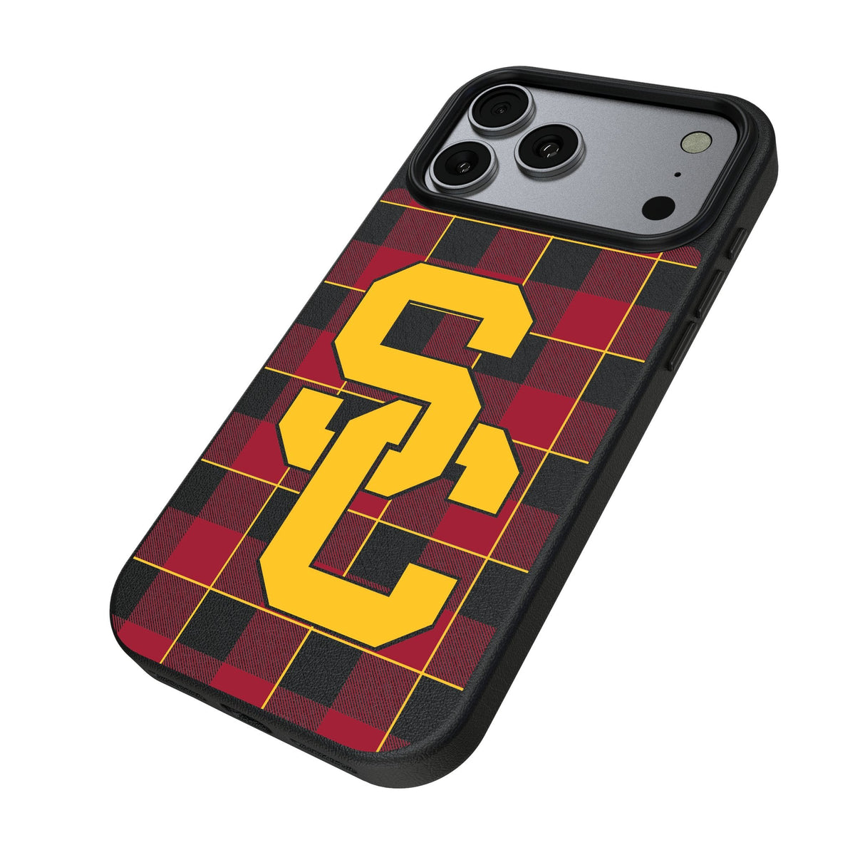 University of Southern California Trojans Plaid MagSafe Compatible Phone Case for Apple iPhone 17 Series 2