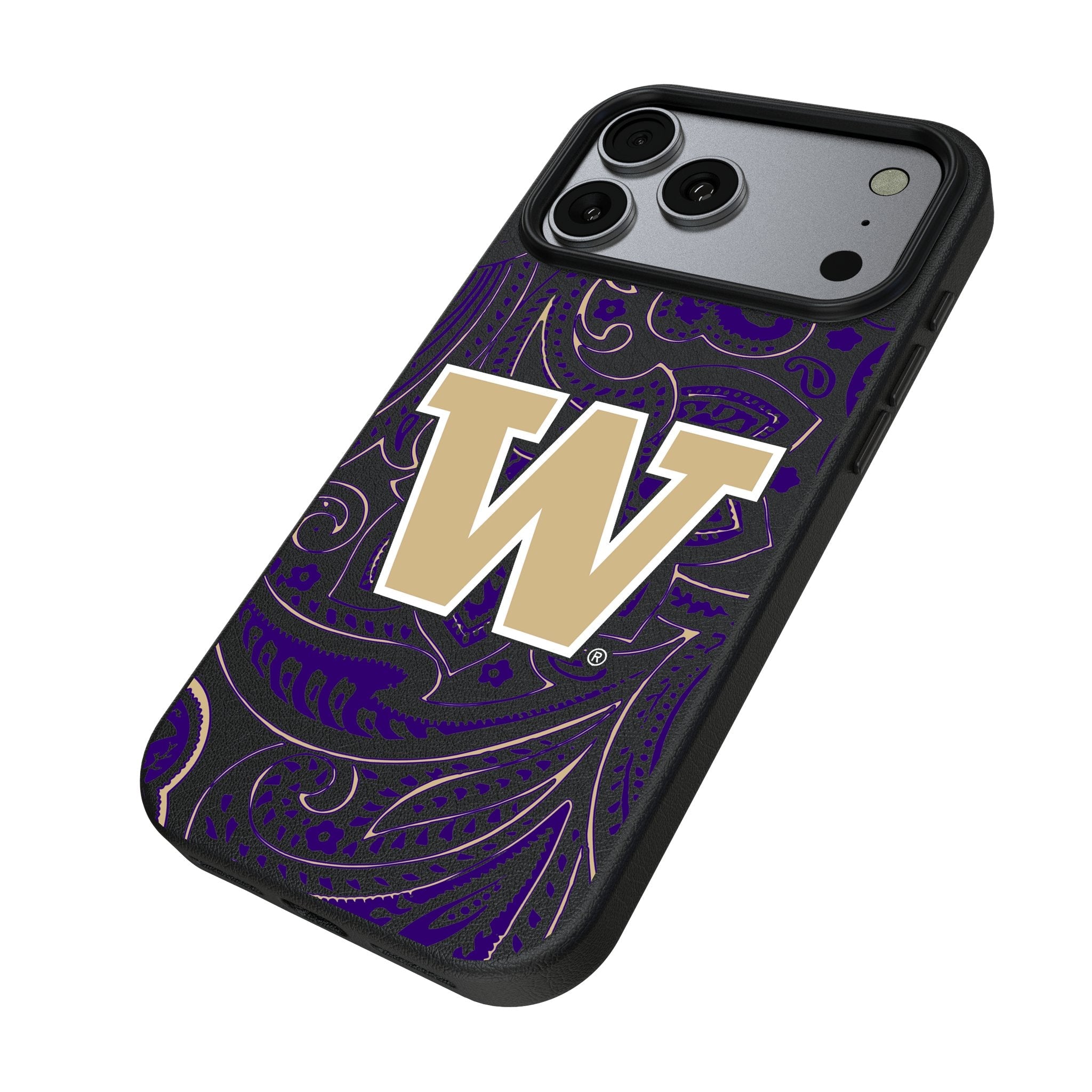 University of Washington Huskies Paisley MagSafe Compatible Phone Case for Apple iPhone 17 Series 2