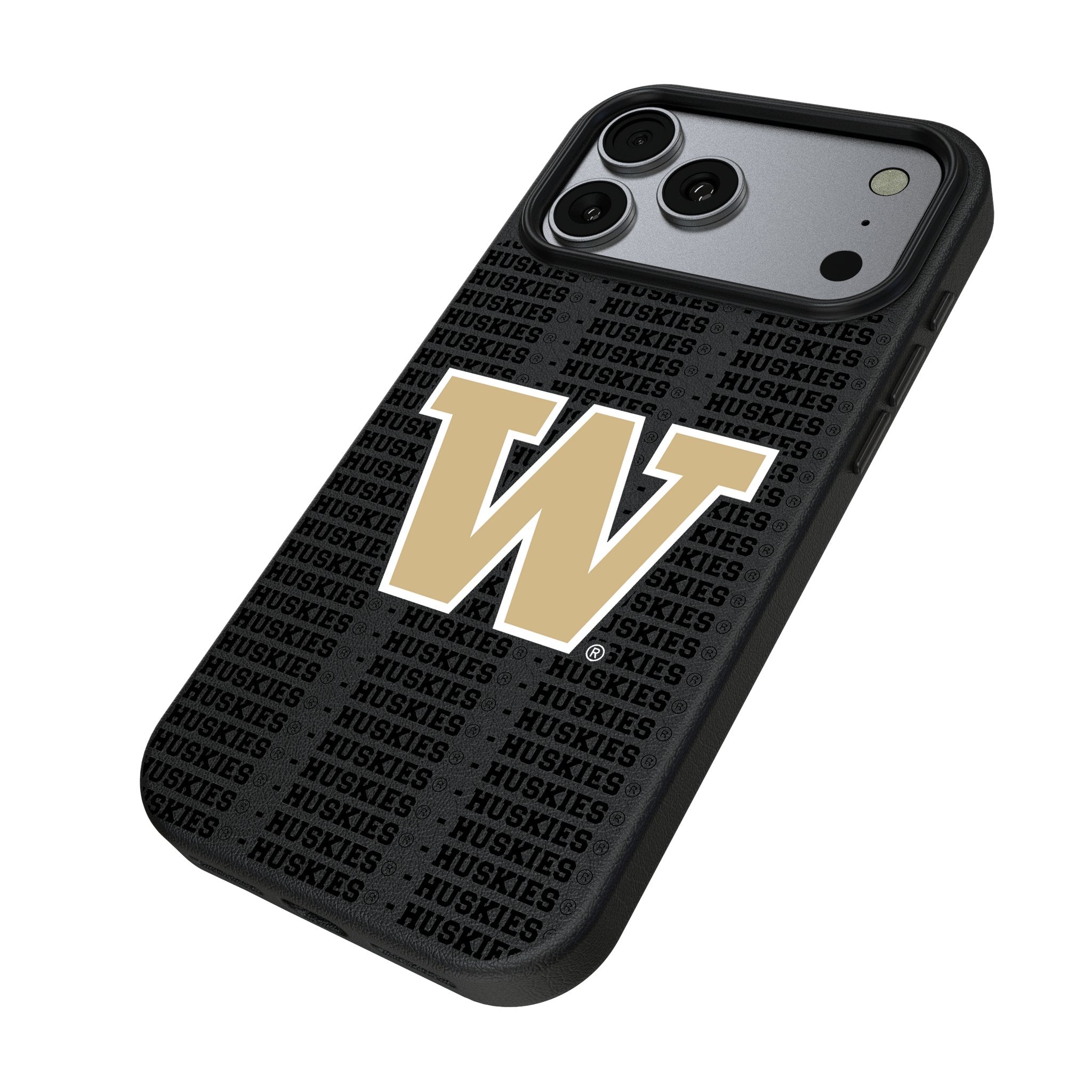 University of Washington Huskies Text Backdrop MagSafe Compatible Phone Case for Apple iPhone 17 Series 2