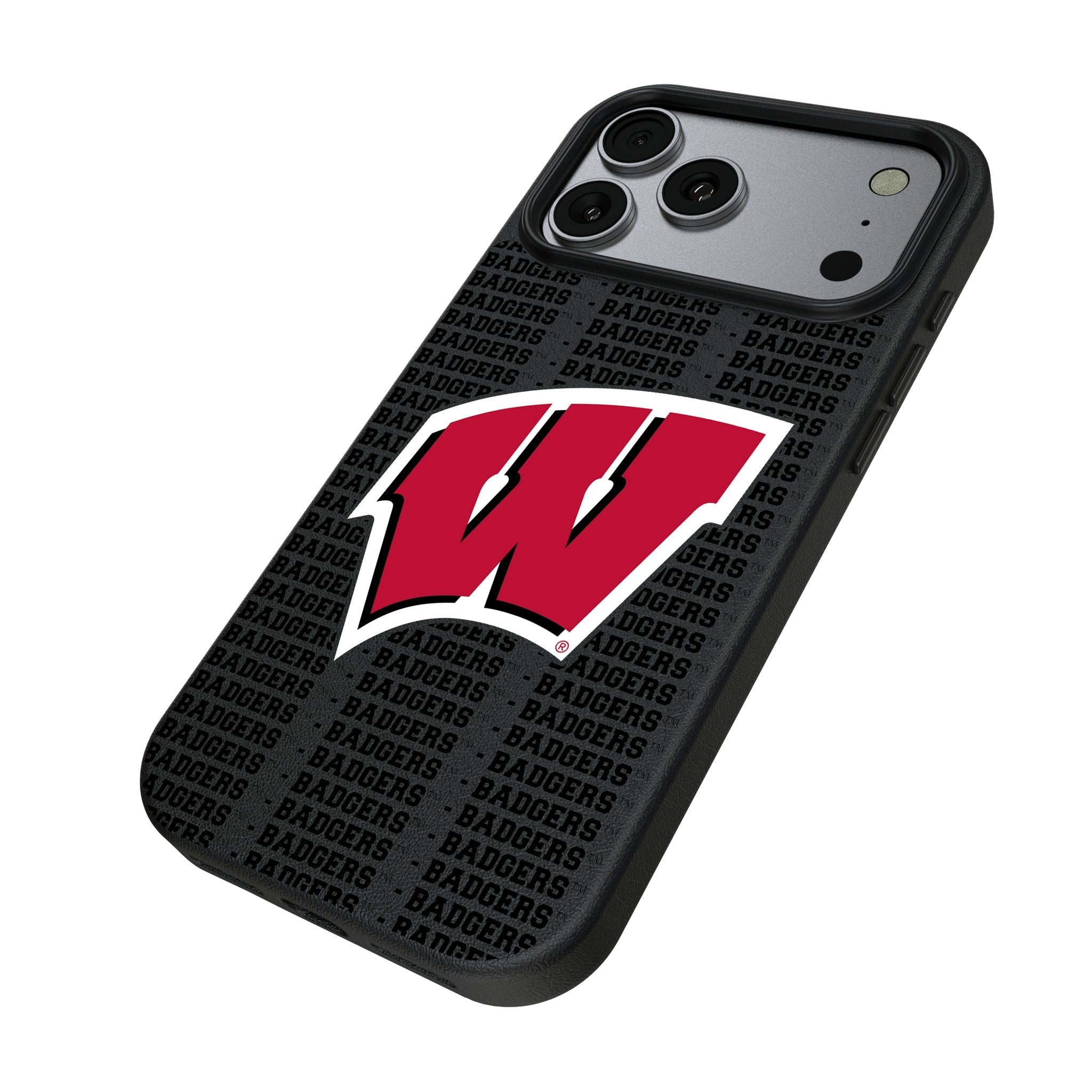 University of Wisconsin Badgers Text Backdrop MagSafe Compatible Phone Case for Apple iPhone 17 Series 2