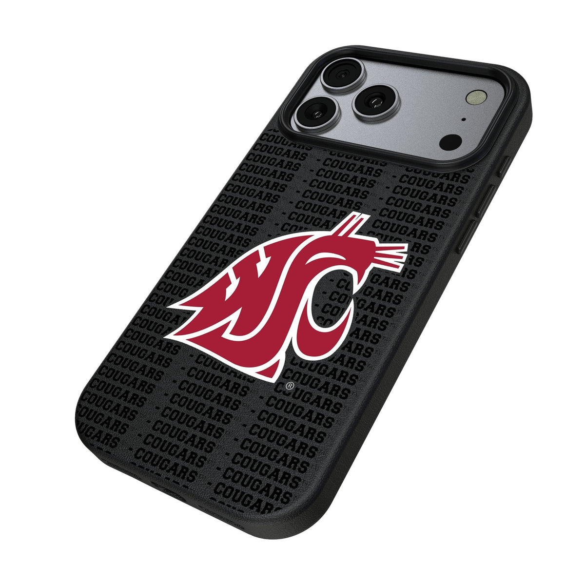 Washington State University Cougars Text Backdrop MagSafe Compatible Phone Case for Apple iPhone 17 Series 2