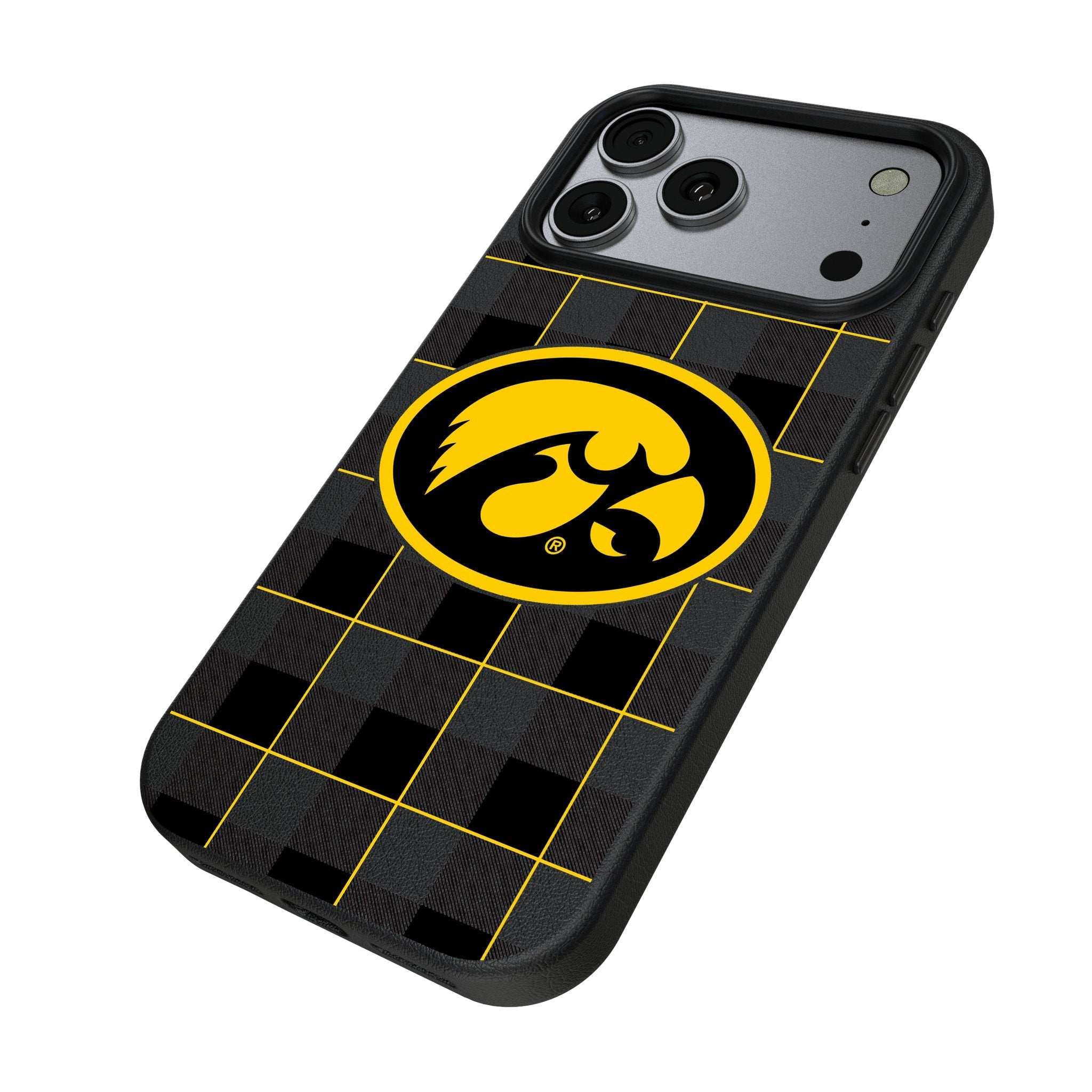 University of Iowa Hawkeyes Plaid MagSafe Compatible Phone Case for Apple iPhone 17 Series 2