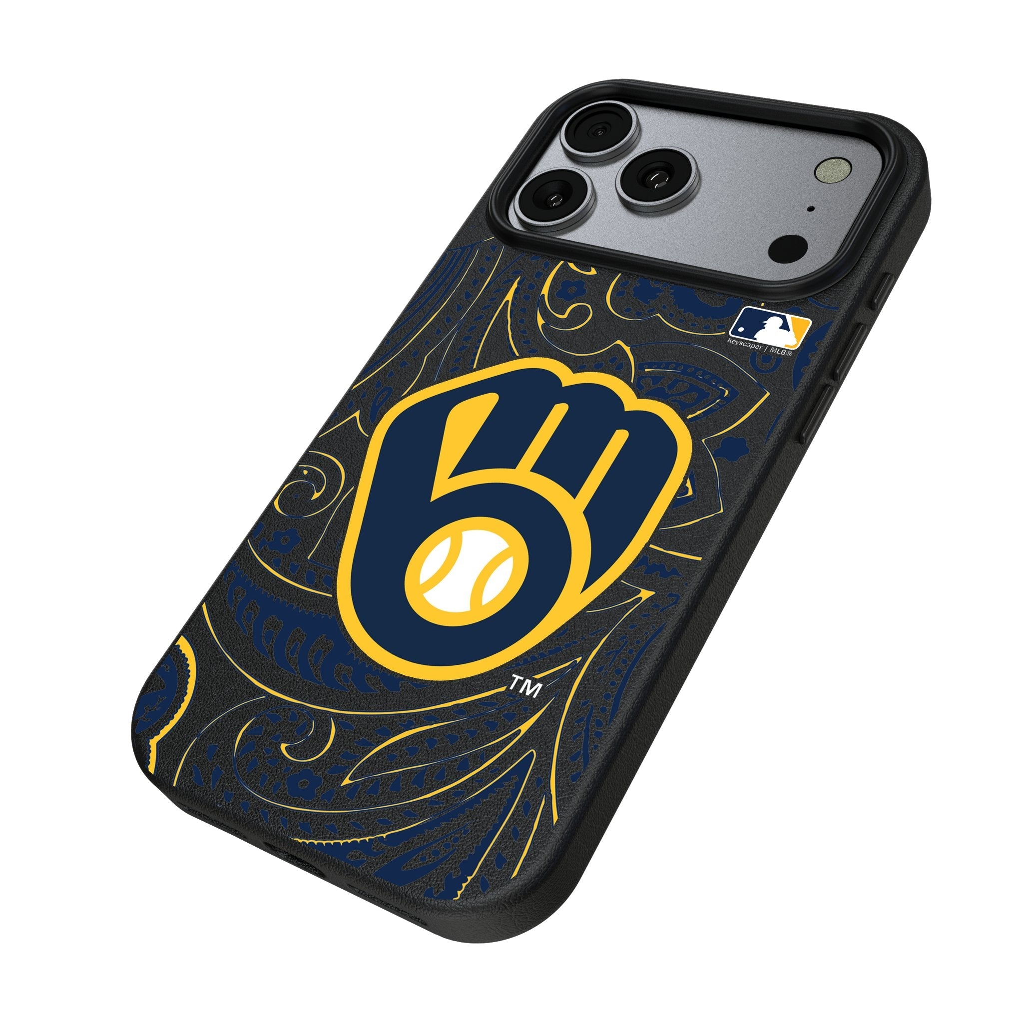 Milwaukee Brewers Paisley MagSafe Compatible Phone Case for Apple iPhone 17 Series 2