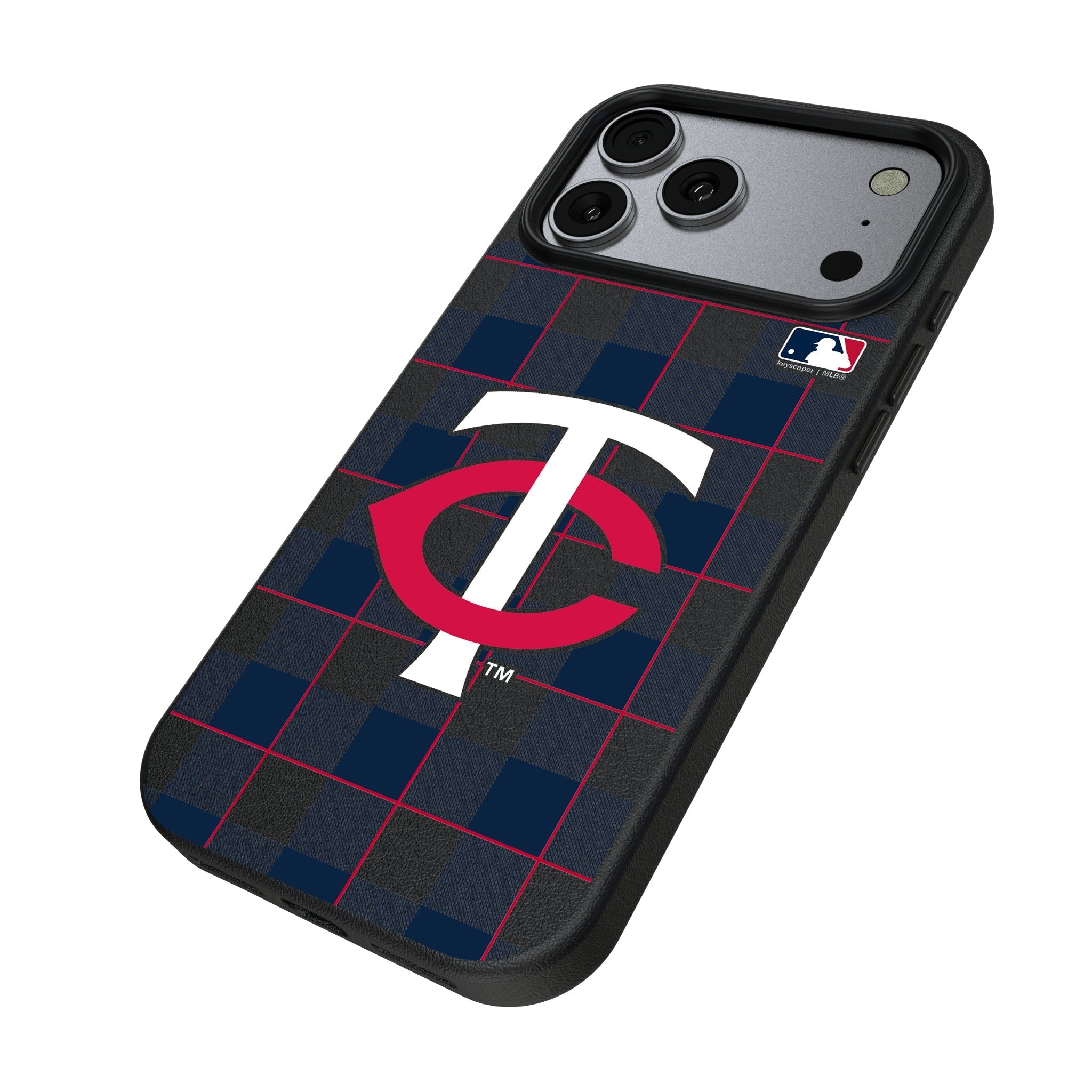 Minnesota Twins Plaid MagSafe Compatible Phone Case for Apple iPhone 17 Series