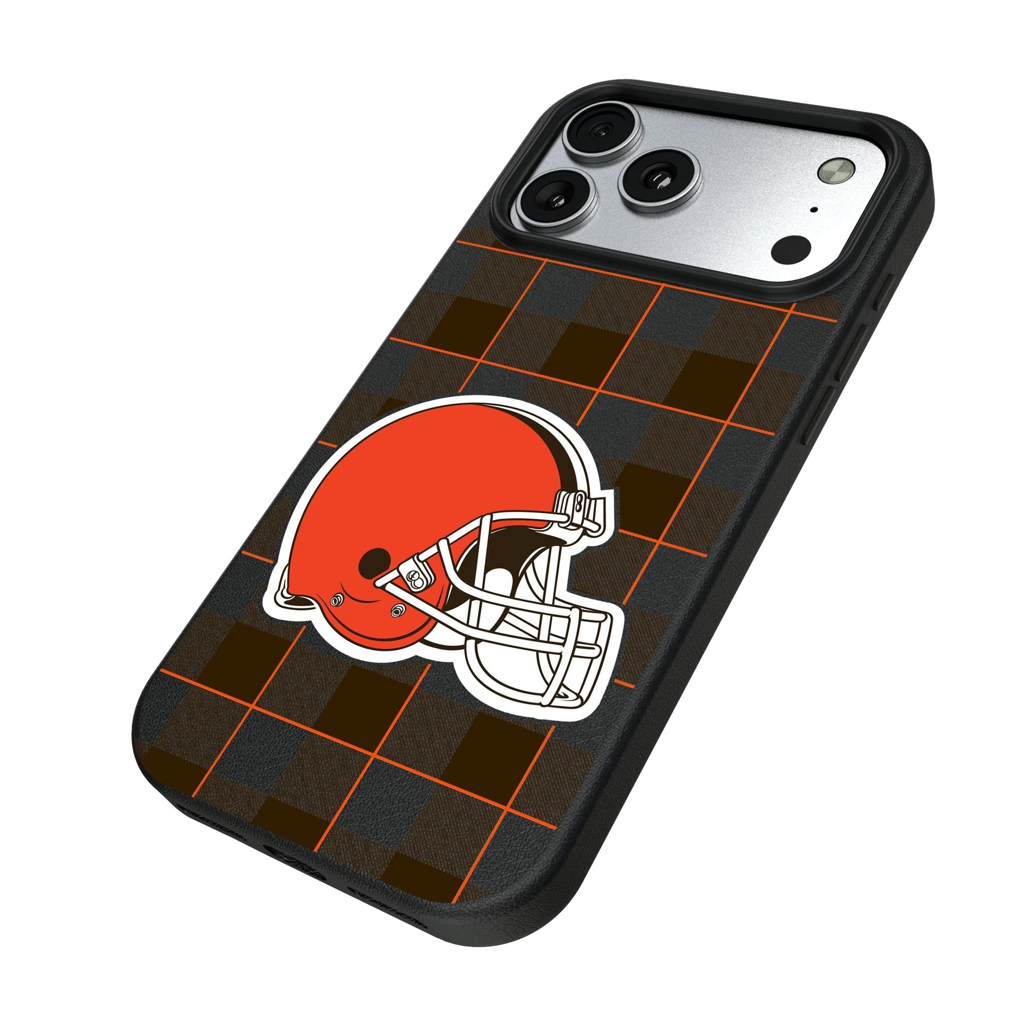 Cleveland Browns Plaid MagSafe Compatible Phone Case for Apple iPhone 17 Series 5