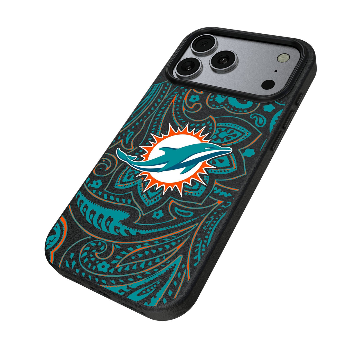 Miami Dolphins Paisley MagSafe Compatible Phone Case for Apple iPhone 17 Series 2
