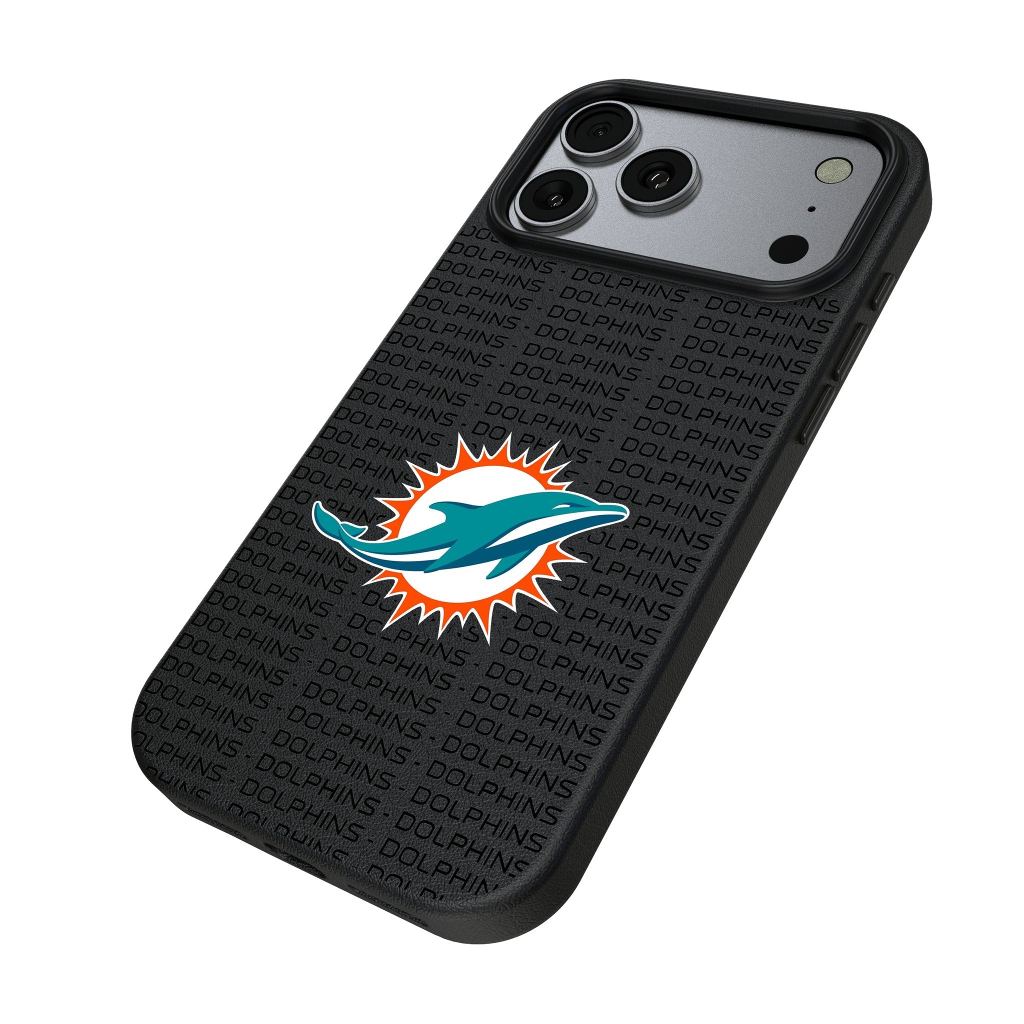 Miami Dolphins Text Backdrop MagSafe Compatible Phone Case for Apple iPhone 17 Series 2